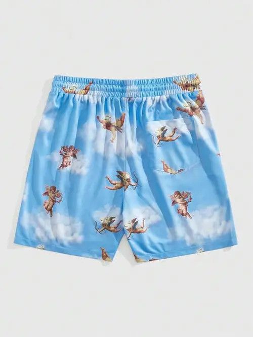Japanese Brand Print Y2k Shorts DRIP summer Size US 34 / EU 50 - 4 Thumbnail