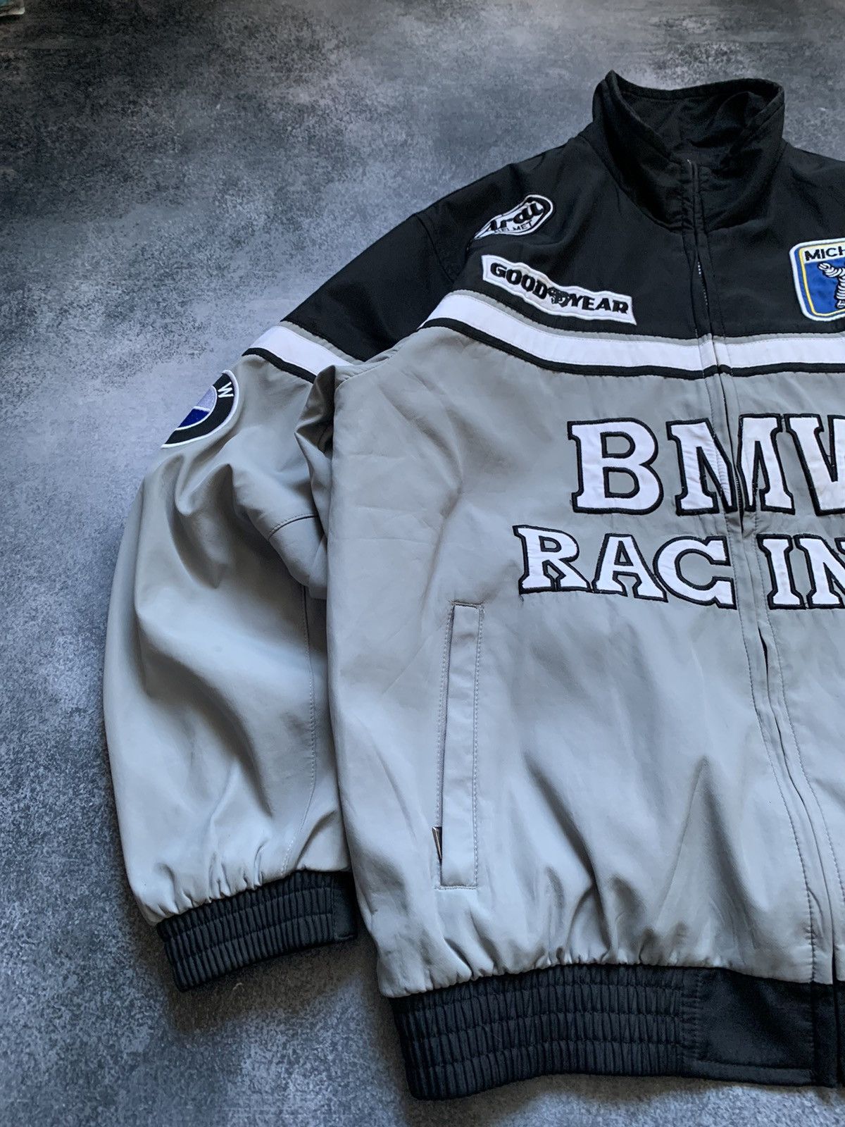 BMW × Vintage BMW RACING Bomber Jacket Michelin 2-Sided Size US M / EU 48-50 / 2 - 2 Thumbnail