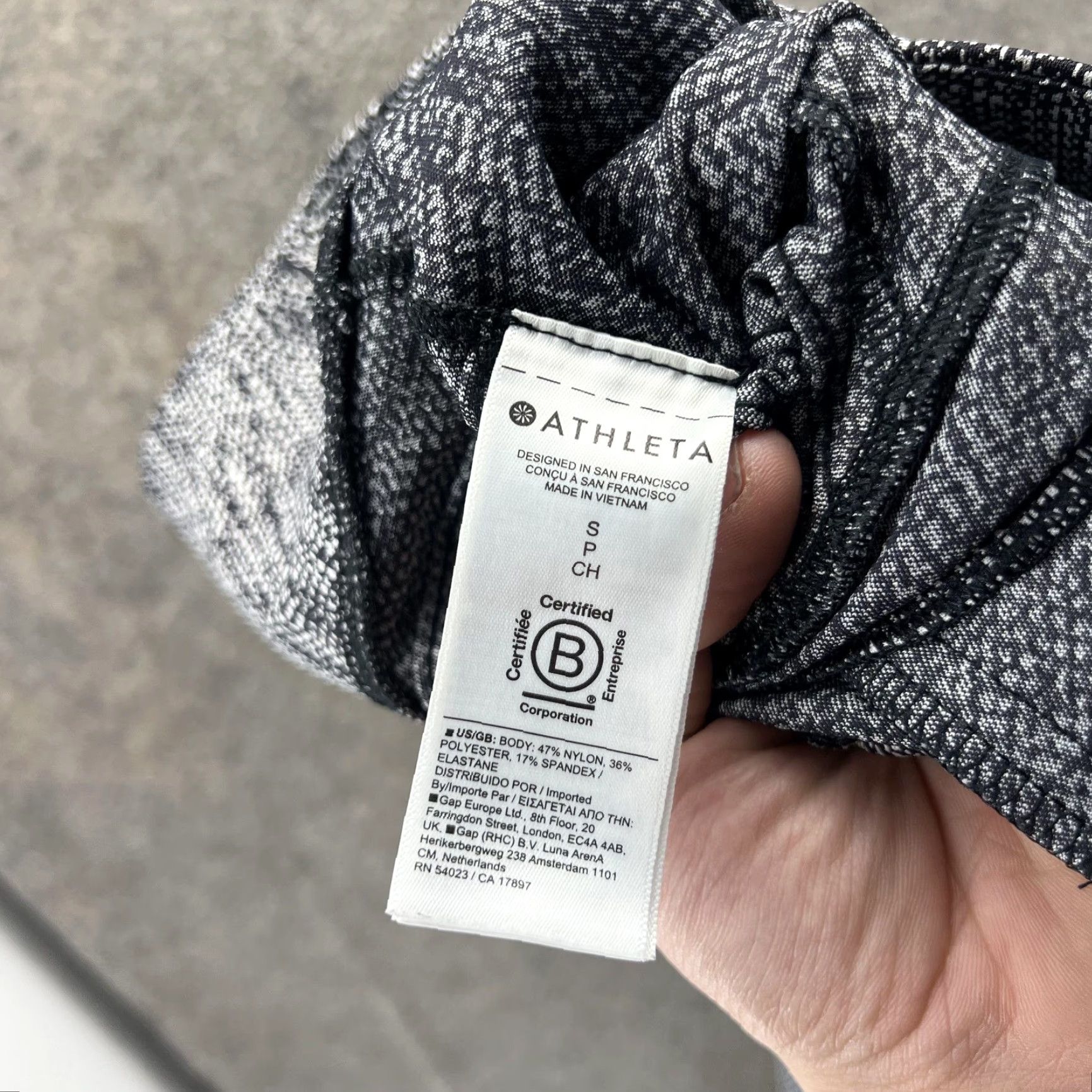 Athleta Athleta Leggings Womens Small Gray Textured Knit Ankle Zip High Rise Yoga Pants Size 28" / US 6 / IT 42 - 4 Thumbnail