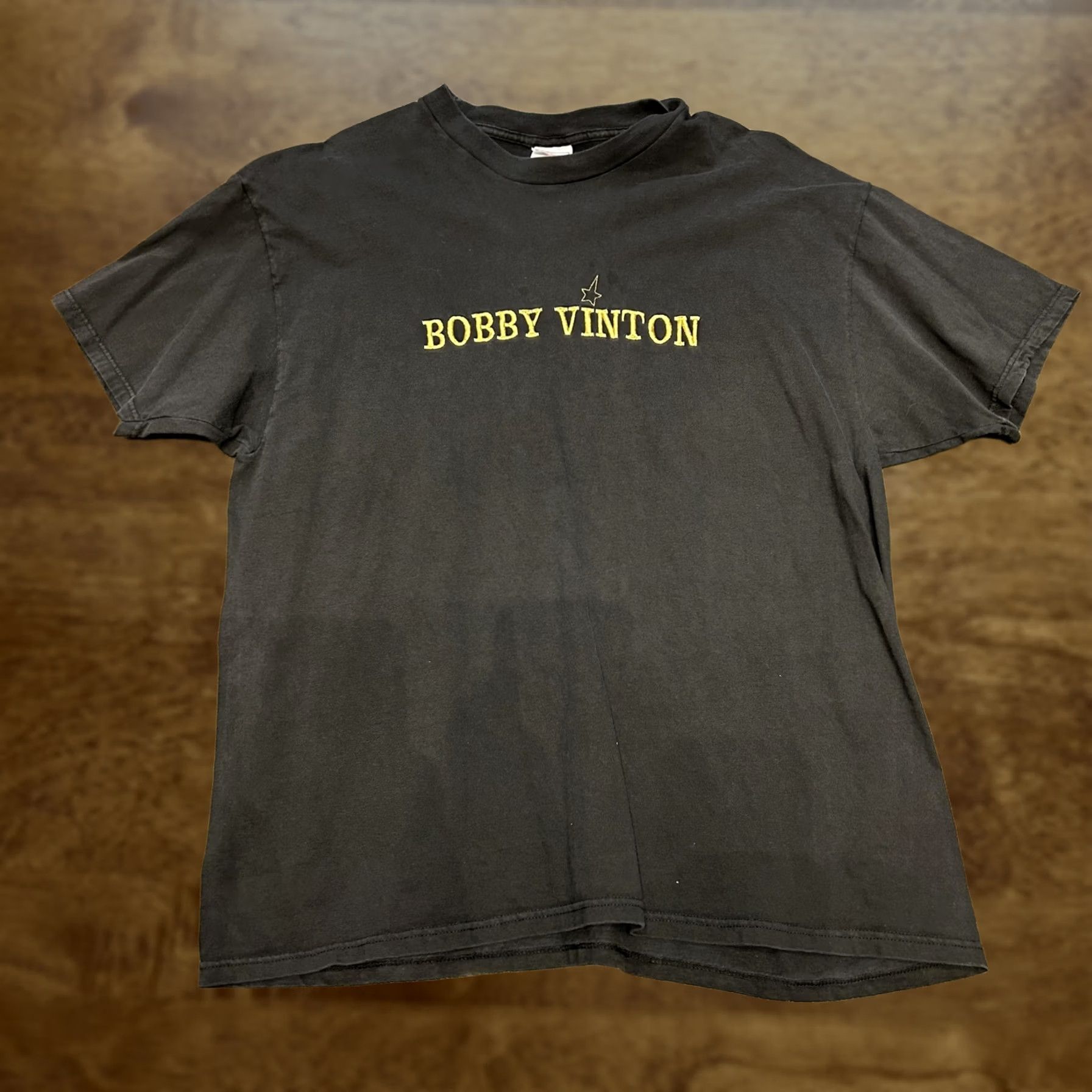 Hanes Bobby Vinton Shirt Mens 2XL Black Hanes Beefy-T Tour Band Graphic Music Tee Size US XXL / EU 58 / 5 - 1 Thumbnail