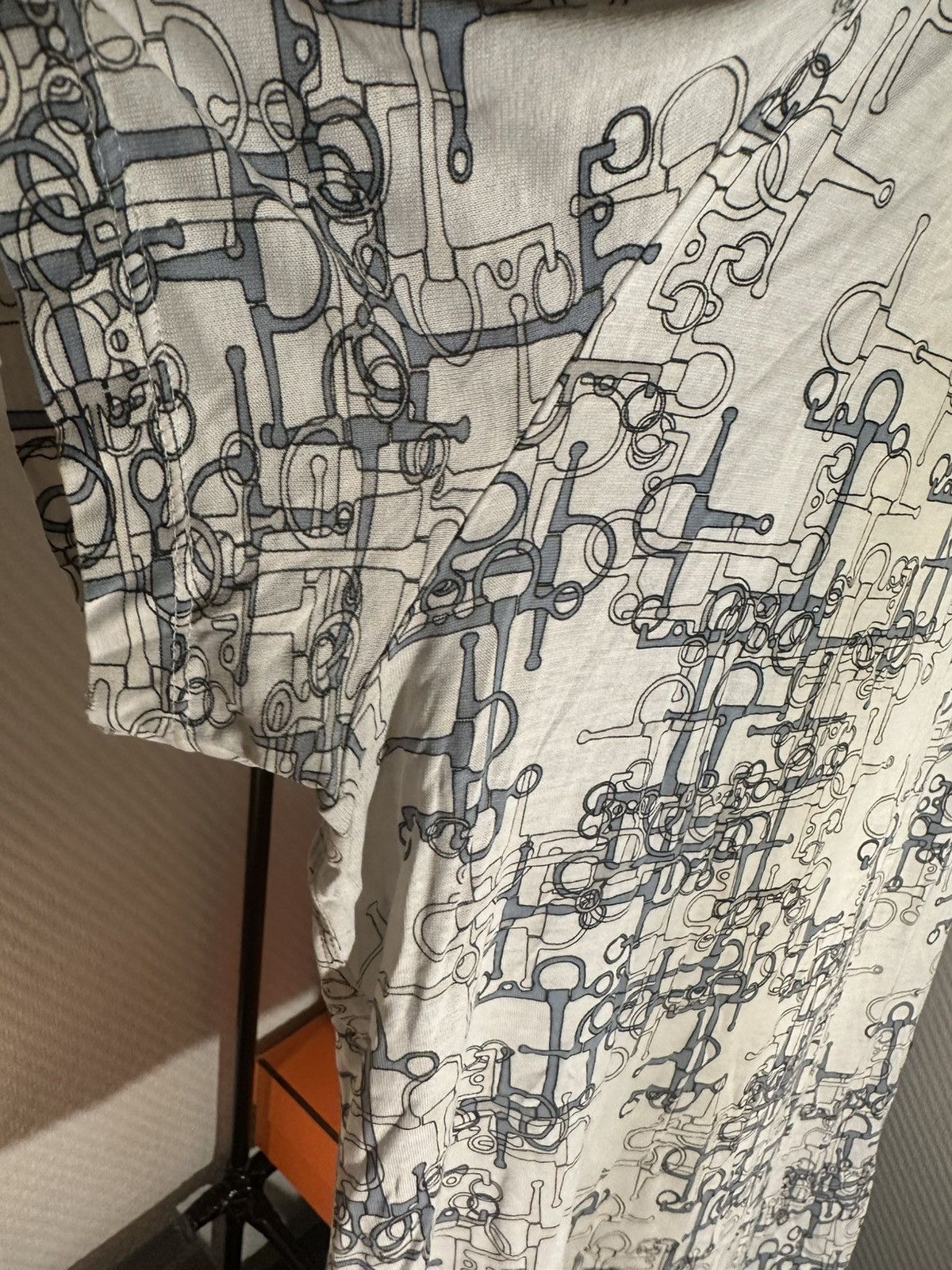 Hermes Hermès Horsebit Print T-Shirt L Italy — Damaged and Repaired Size US L / EU 52-54 / 3 - 5 Thumbnail