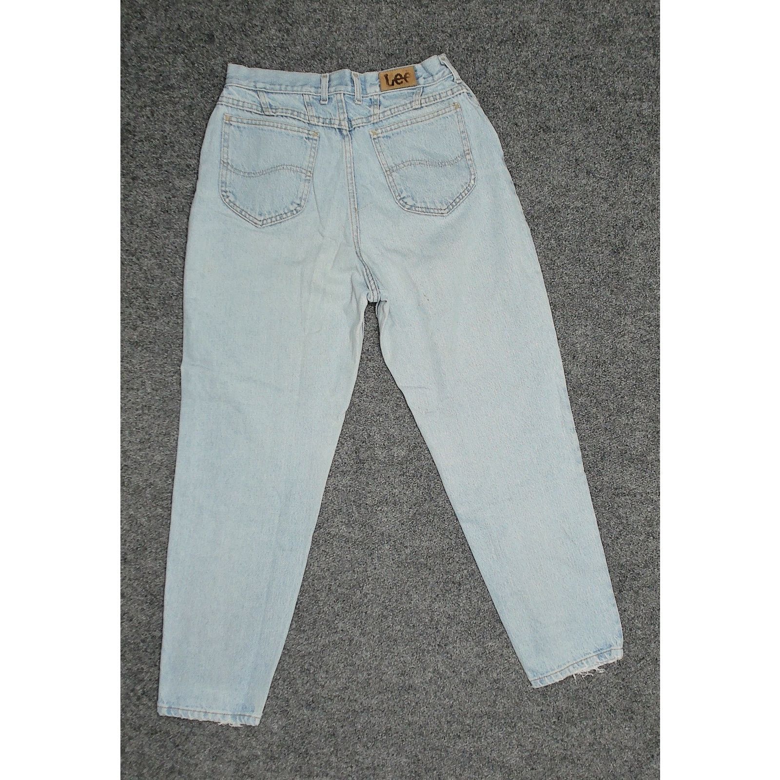 Lee Lee Vintage 80s Union Made High Rise Tapered Jeans W30 L28 Size 32" / US 10 / IT 46 - 4 Thumbnail