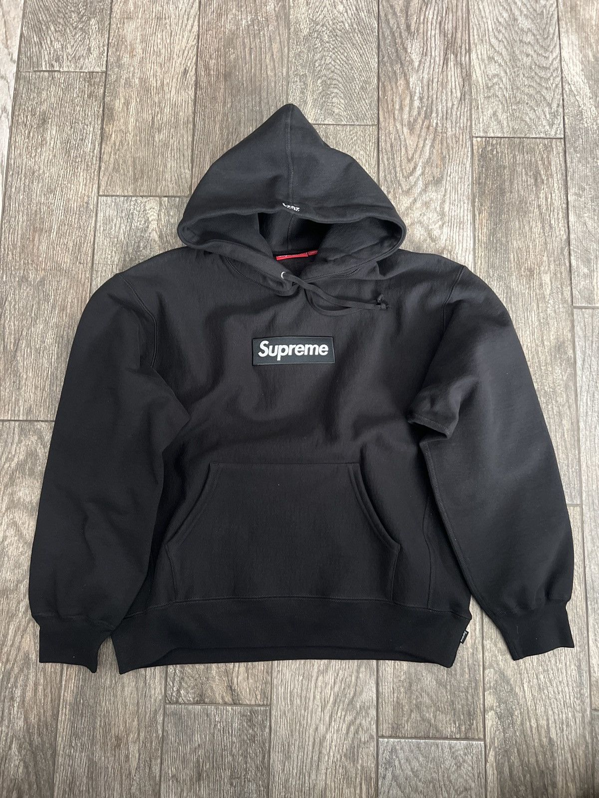 SUPREME BOX LOGO HOODED SWEATSHIRT BLACK FW24