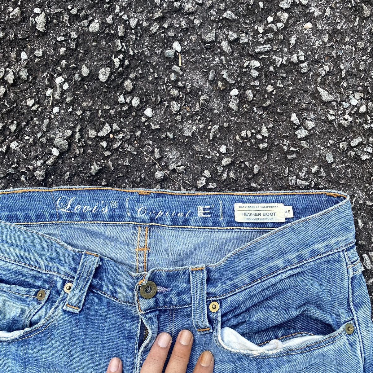 Handmade × Levi's × Vintage Vintage Levis Capital E Hesher Boot Flare Denim Jeans Size US 31 - 6 Thumbnail