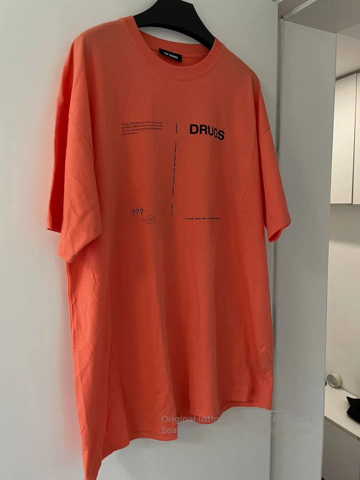 Raf Simons Raf Simons Orange Drugs T. Size US S / EU 44-46 / 1 - 2 Thumbnail