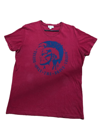 Diesel Diesel 100% Cotton Big Logo Short Sleeve T-Shirt Size XXL Size US XXL / EU 58 / 5 - 1 Thumbnail