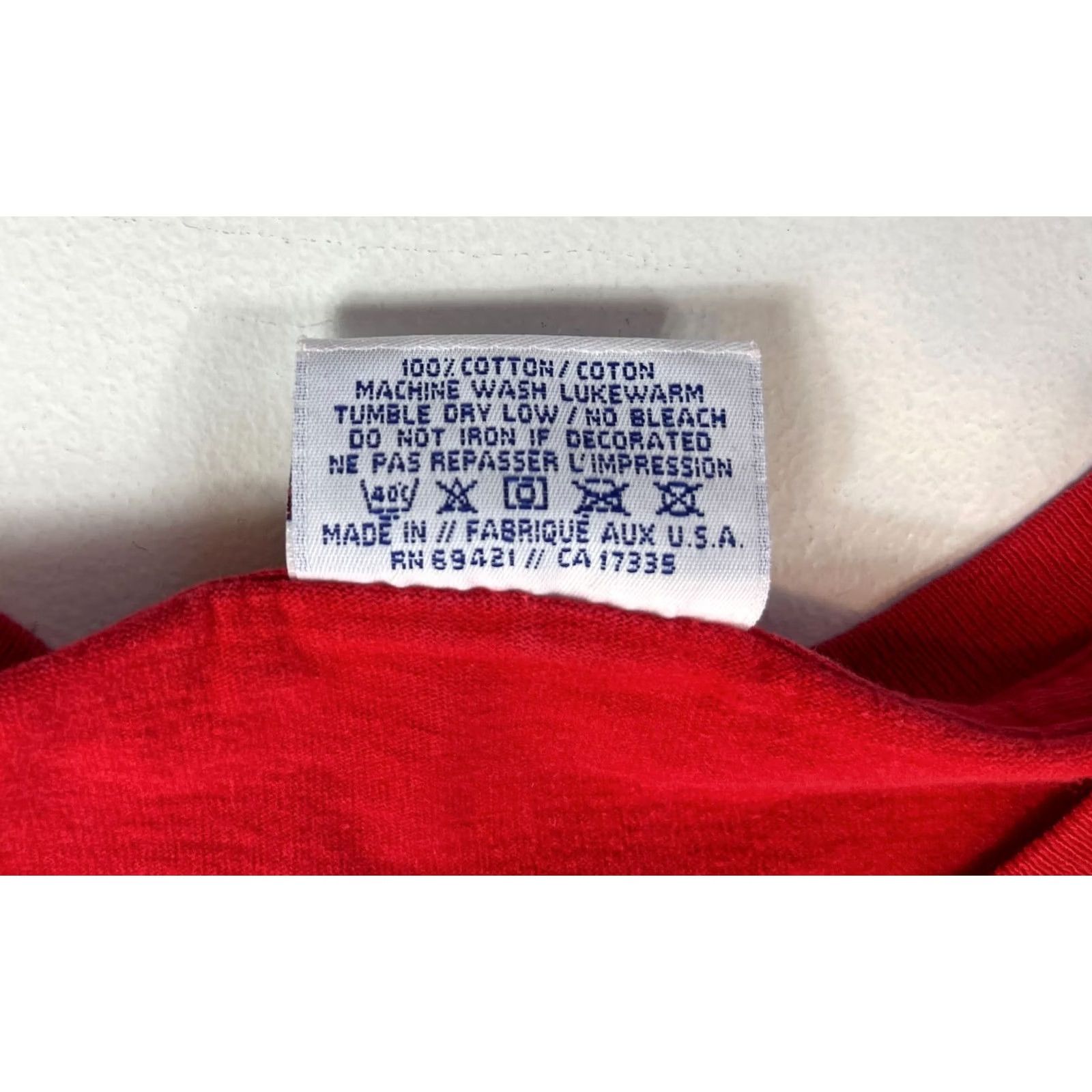 Reebok VINTAGE Reebok Pocket Tee Shirt XL Red Men’s 90s USA Short Sleeve Crew Neck Size US XL / EU 56 / 4 - 6 Thumbnail