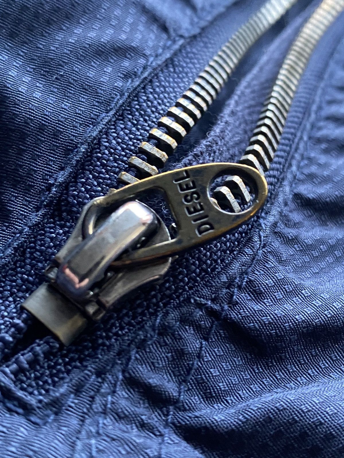 Diesel × If Six Was Nine 90s Diesel Biker Blue Jacket Nylon Insulated Womens Archive Size M / US 6-8 / IT 42-44 - 6 Thumbnail