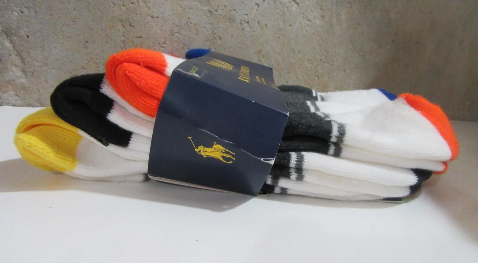 Polo Ralph Lauren Polo Ralph Lauren Mens Low Cut Socks White Multicolor 6 pack Size ONE SIZE - 4 Thumbnail