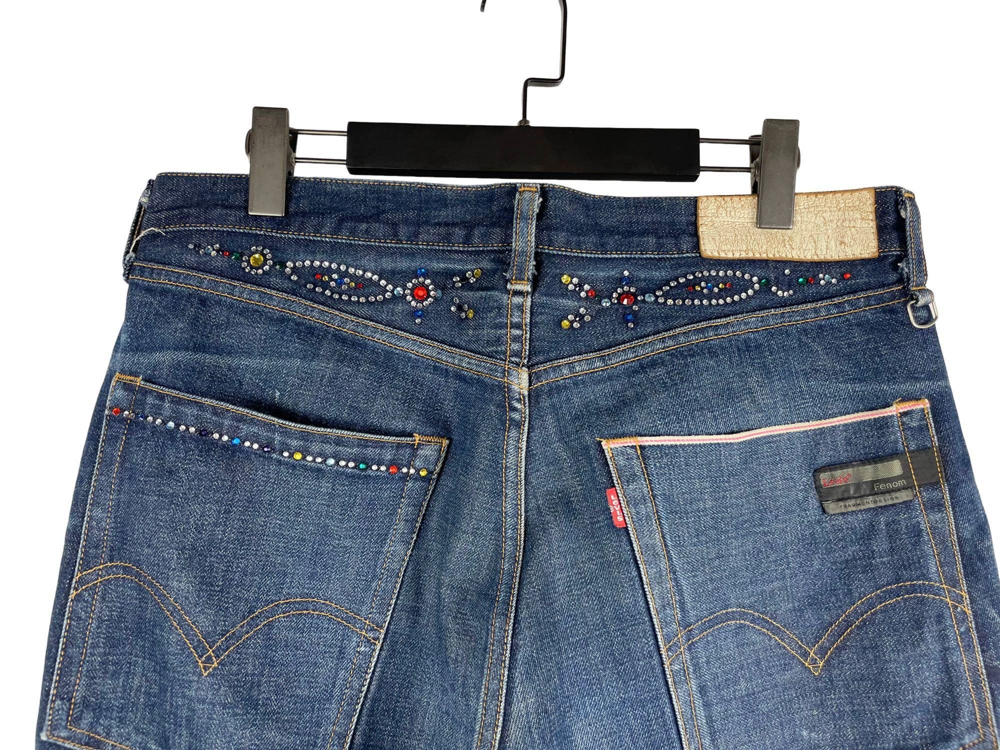 Levi's Levi’s Fenom Disco Color Diamond Shimmer Jeans L Size US 34 / EU 50 - 6 Thumbnail