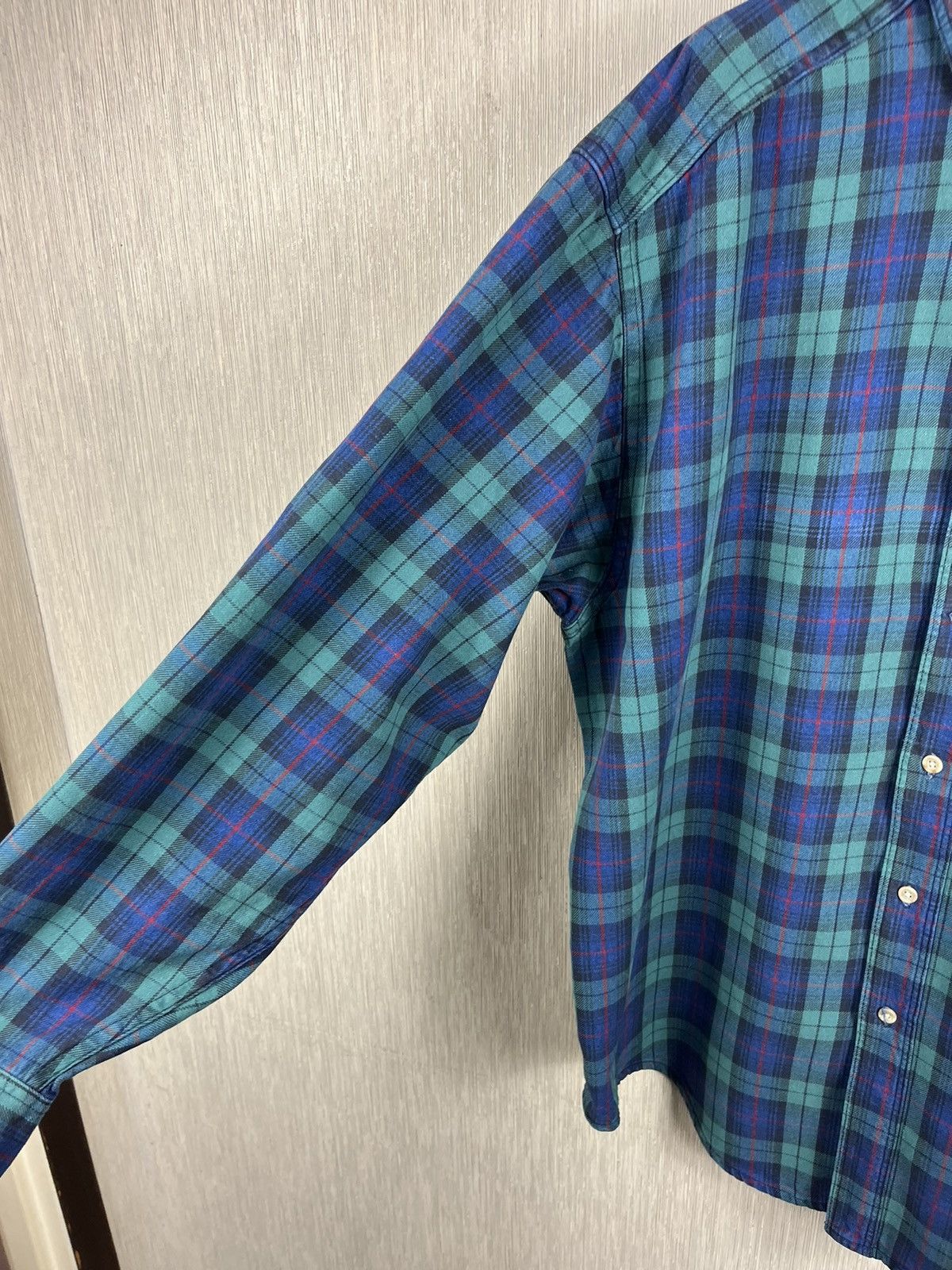 Flannel × L.L. Bean Vintage LL Bean plaid tartan flannel shirt USA with pocket Size US L / EU 52-54 / 3 - 11 Thumbnail