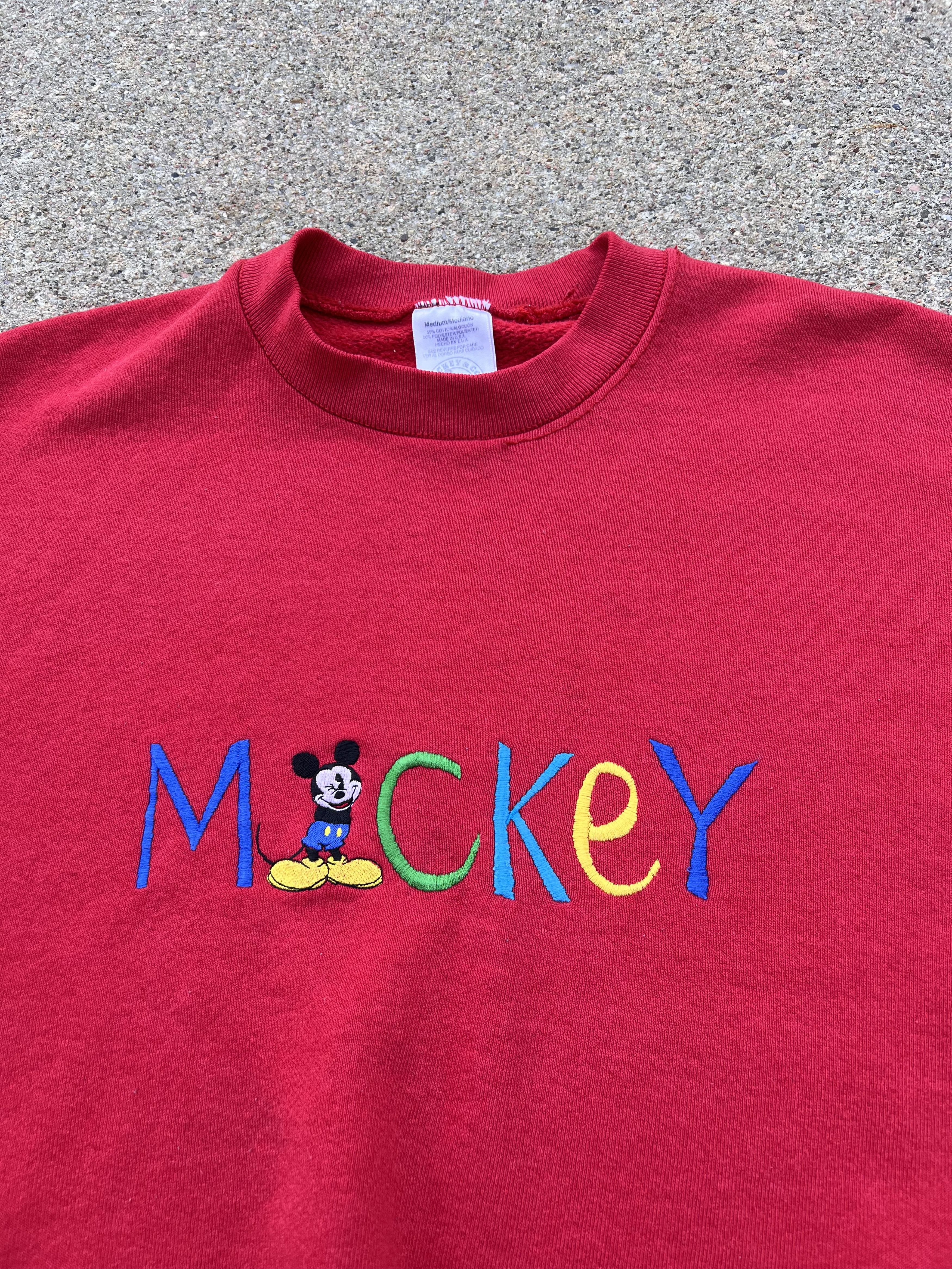 Disney Vintage 90s Mickey Mouse Crewneck Sweatshirt Size US M / EU 48-50 / 2 - 2 Thumbnail