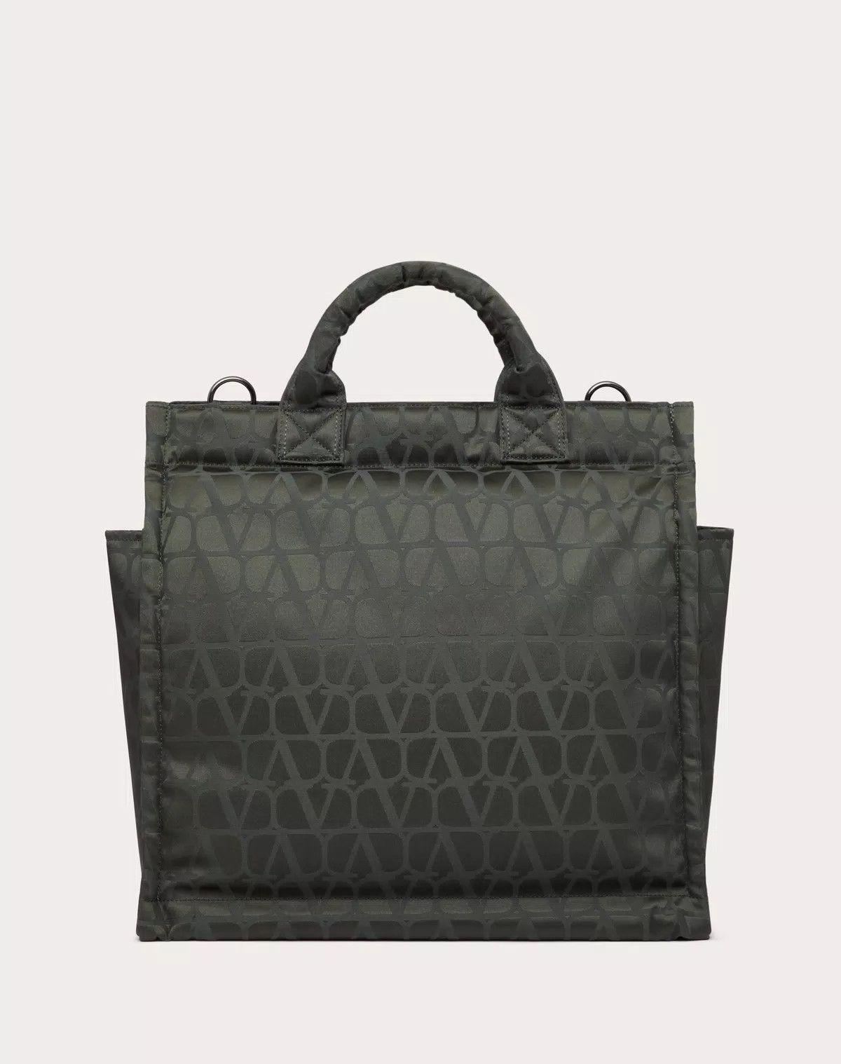 Valentino oc11z0725 Size: OS/ Porter Vertical Tote Bag in Khaki/Green Size ONE SIZE - 3 Thumbnail