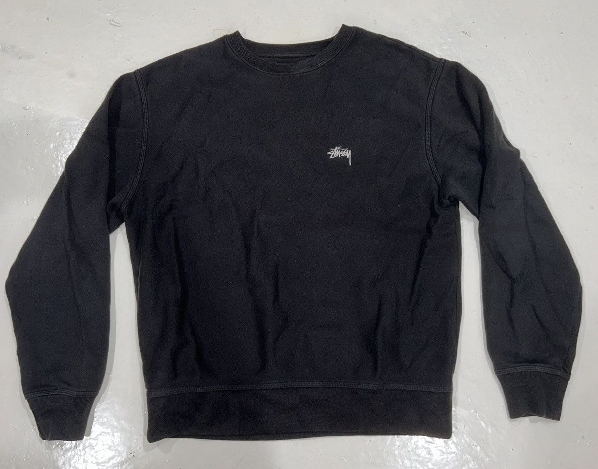 Stussy Stüssy Classic Black Crewneck Sweatshirt – Streetwear Staple Size US M / EU 48-50 / 2 - 1 Thumbnail