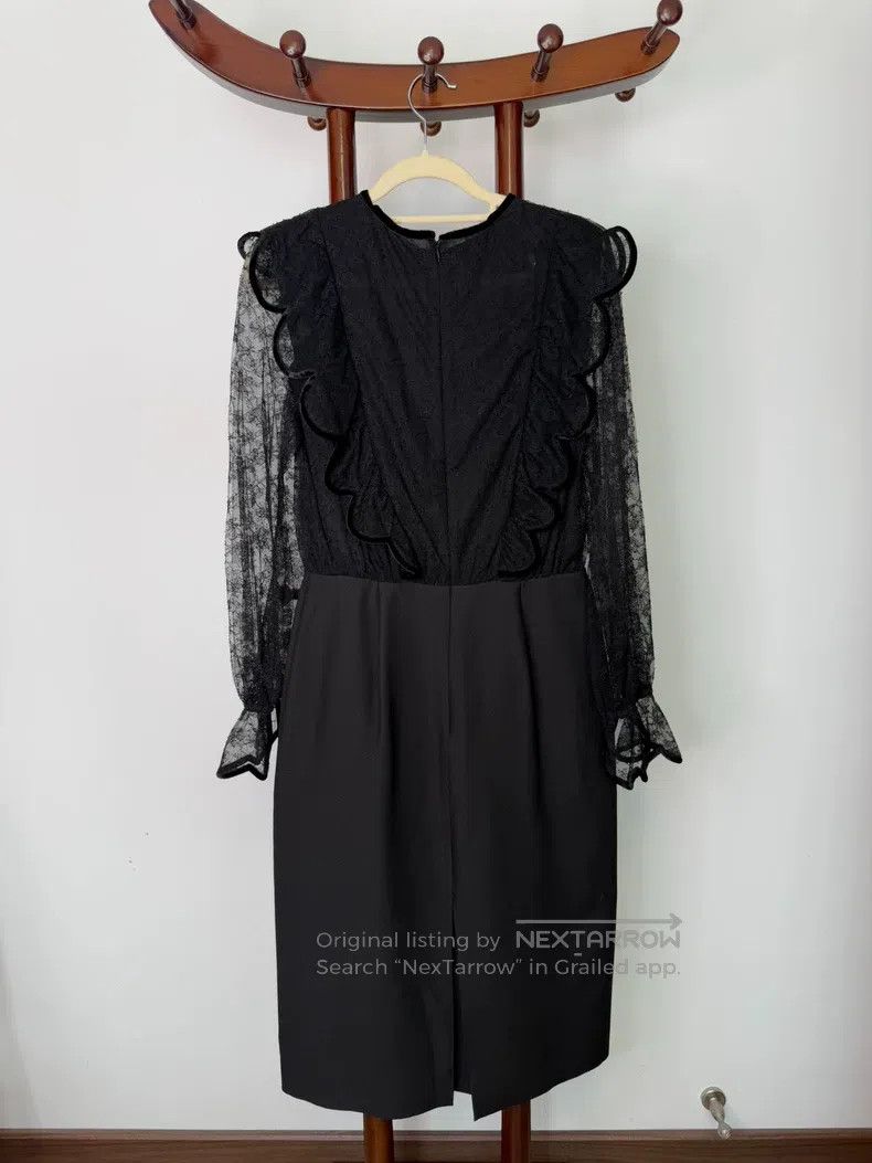 Valentino Valentino Silk wool patchwork lace dress Size M / US 6-8 / IT 42-44 - 4 Thumbnail