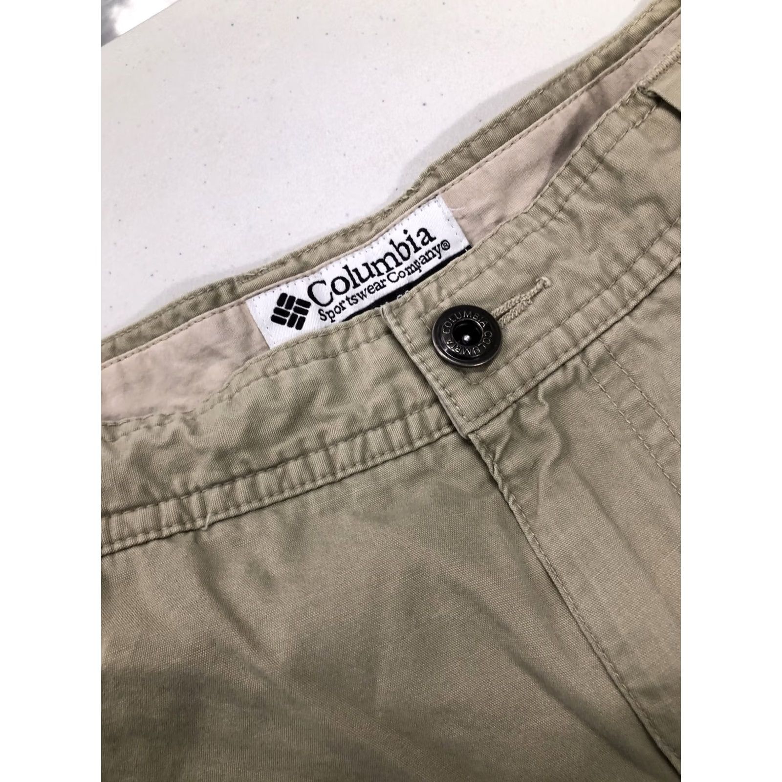 Vintage Columbia Men's Cargo Hiking Shorts Beige Size 34 Lightweight Outdoors Pockets Size US 34 / EU 50 - 2 Thumbnail
