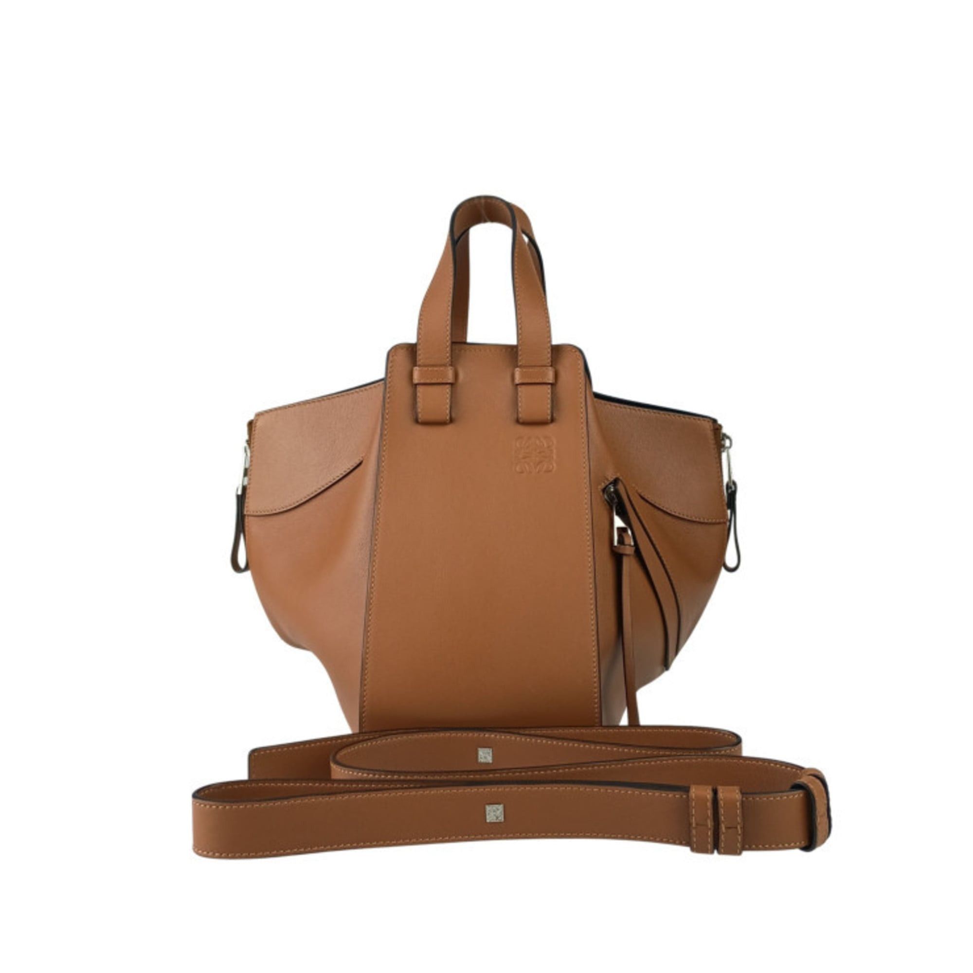 Loewe LOEWE Hammock Small Handbag 387.30.S35 TAN (Brown) Classic Calfskin Women's Shoulder Bag Size ONE SIZE - 1 Thumbnail