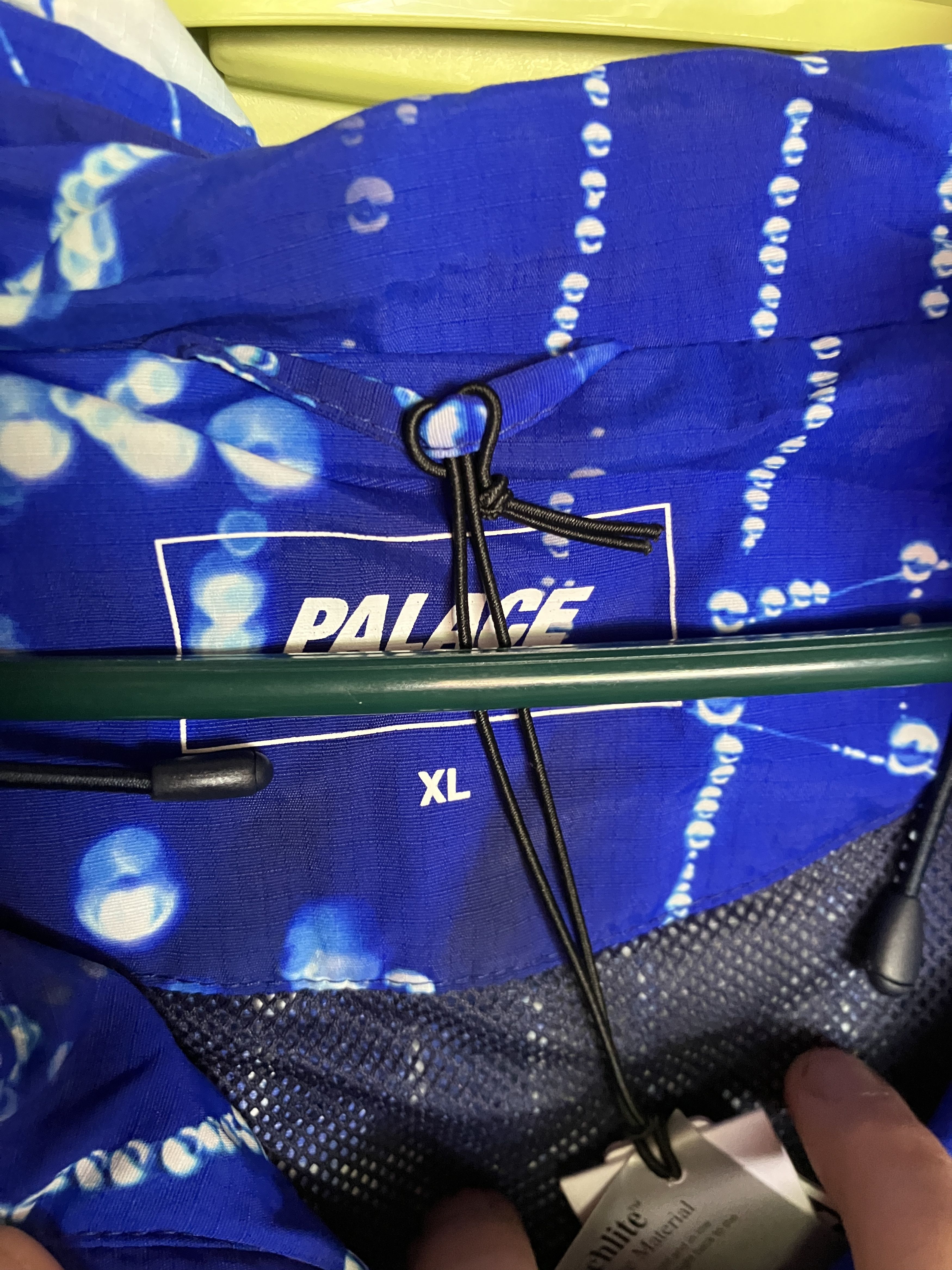 Palace Palace Spring 24 Arc Shell Hooded Jacket - Blue Spider Web Size US XL / EU 56 / 4 - 5 Thumbnail
