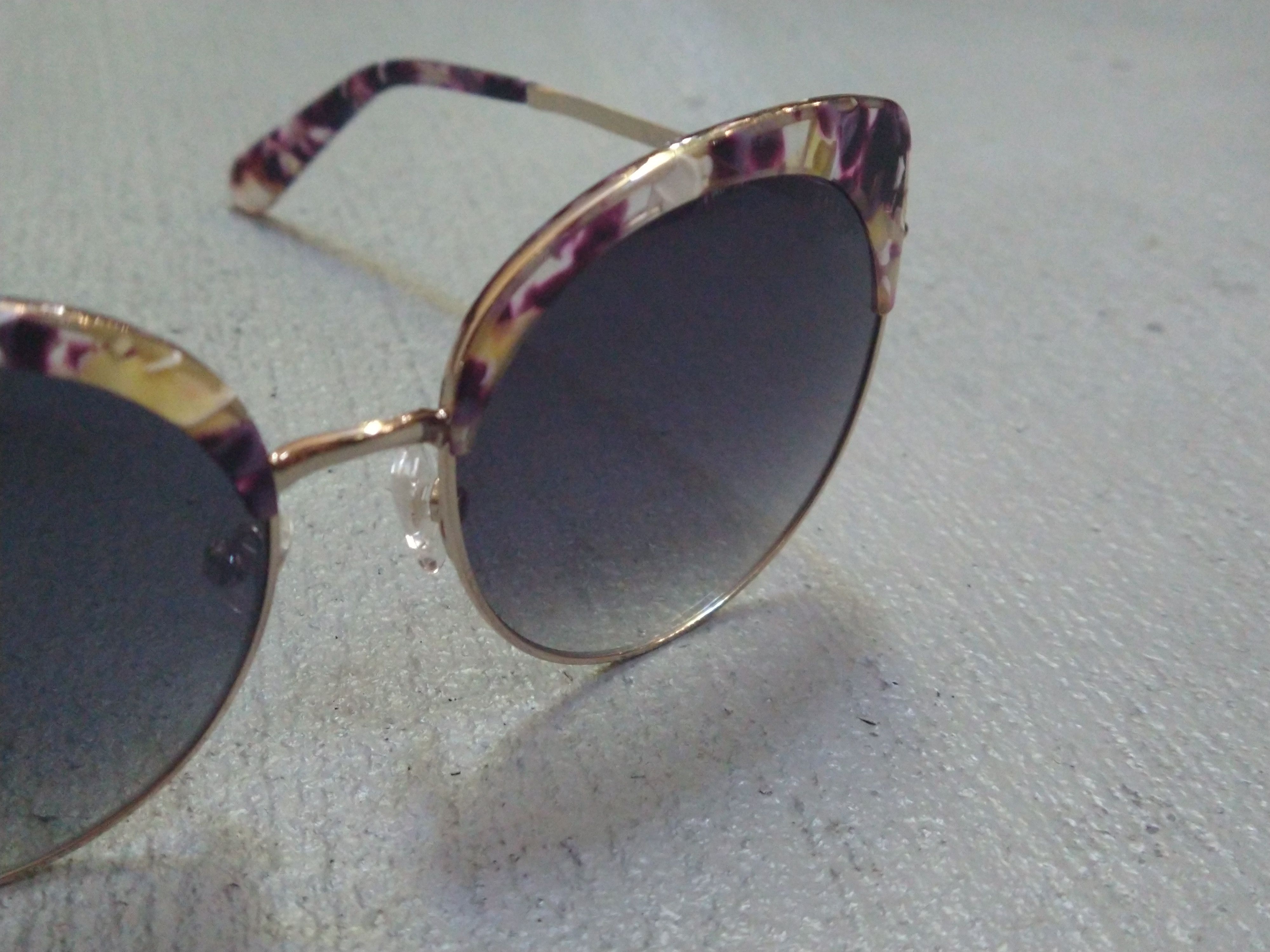 Balmain × Designer Balmain Sunglasses BL2509 Purple Havana Gold Blue Cat Eye Size ONE SIZE - 2 Thumbnail