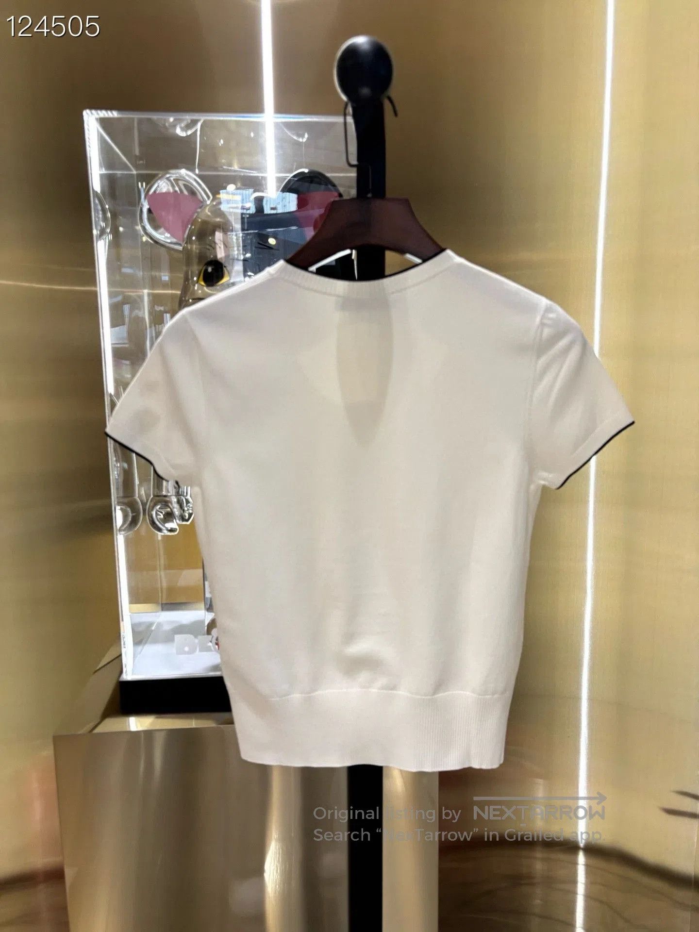 Valentino Valentino Classic Black Trim White Knit Top. Size XS / US 0-2 / IT 36-38 - 2 Thumbnail