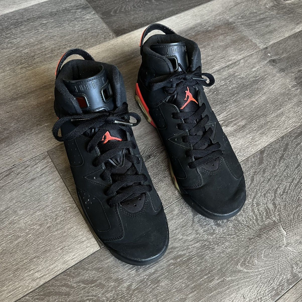 Jordan Brand Air Jordan 6 VI Retro Black Infrared 2019 GS Size 6.5Y Shoes Size US 6.5 / EU 39-40 - 3 Thumbnail