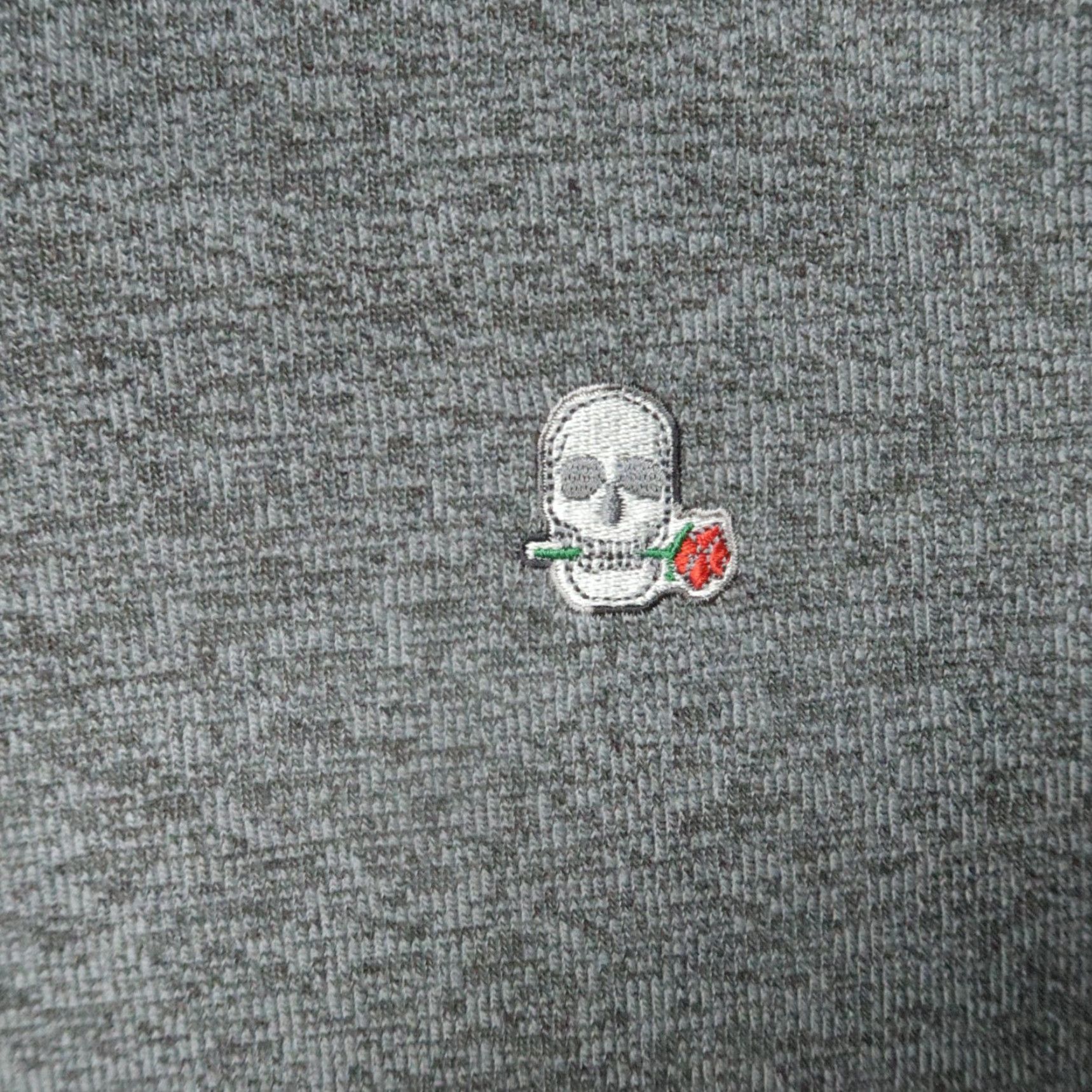 Robert Graham Robert Graham Hoodie Mens XL Gray Full Zip Hooded Skull Rose Sweater Classic Fit Size US XL / EU 56 / 4 - 3 Thumbnail