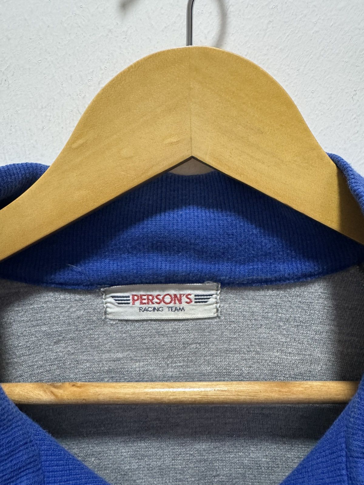 PERSON'S VINTAGE PERSON’S RACING TEAM HALF ZIP SWEATER Size US S / EU 44-46 / 1 - 16 Thumbnail