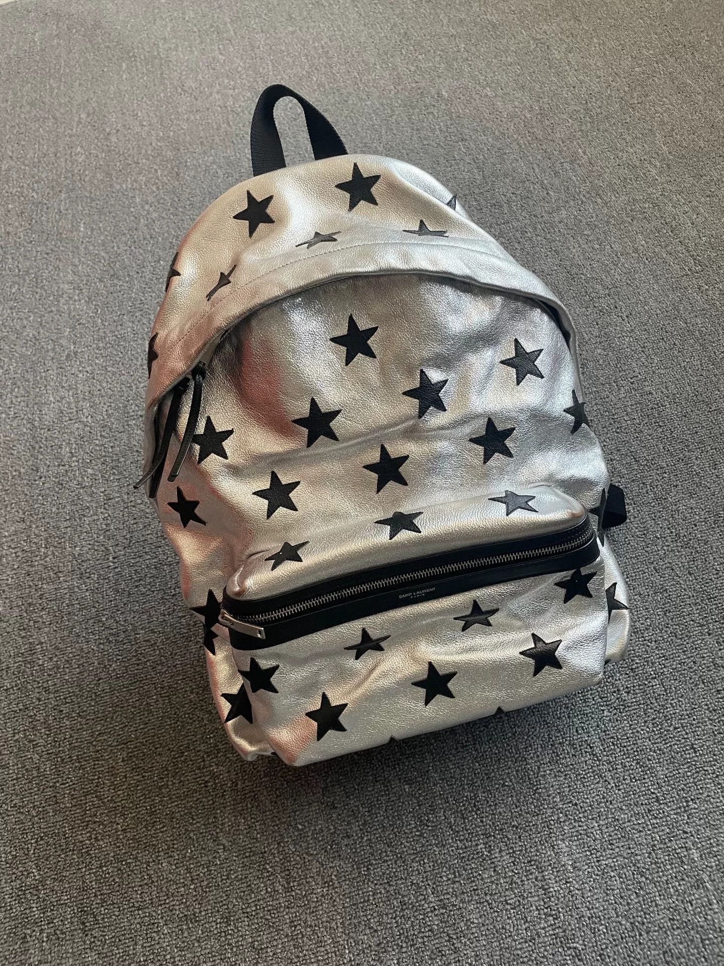 Saint Laurent Paris saint laurent silver leather star backpack. Size ONE SIZE - 2 Thumbnail
