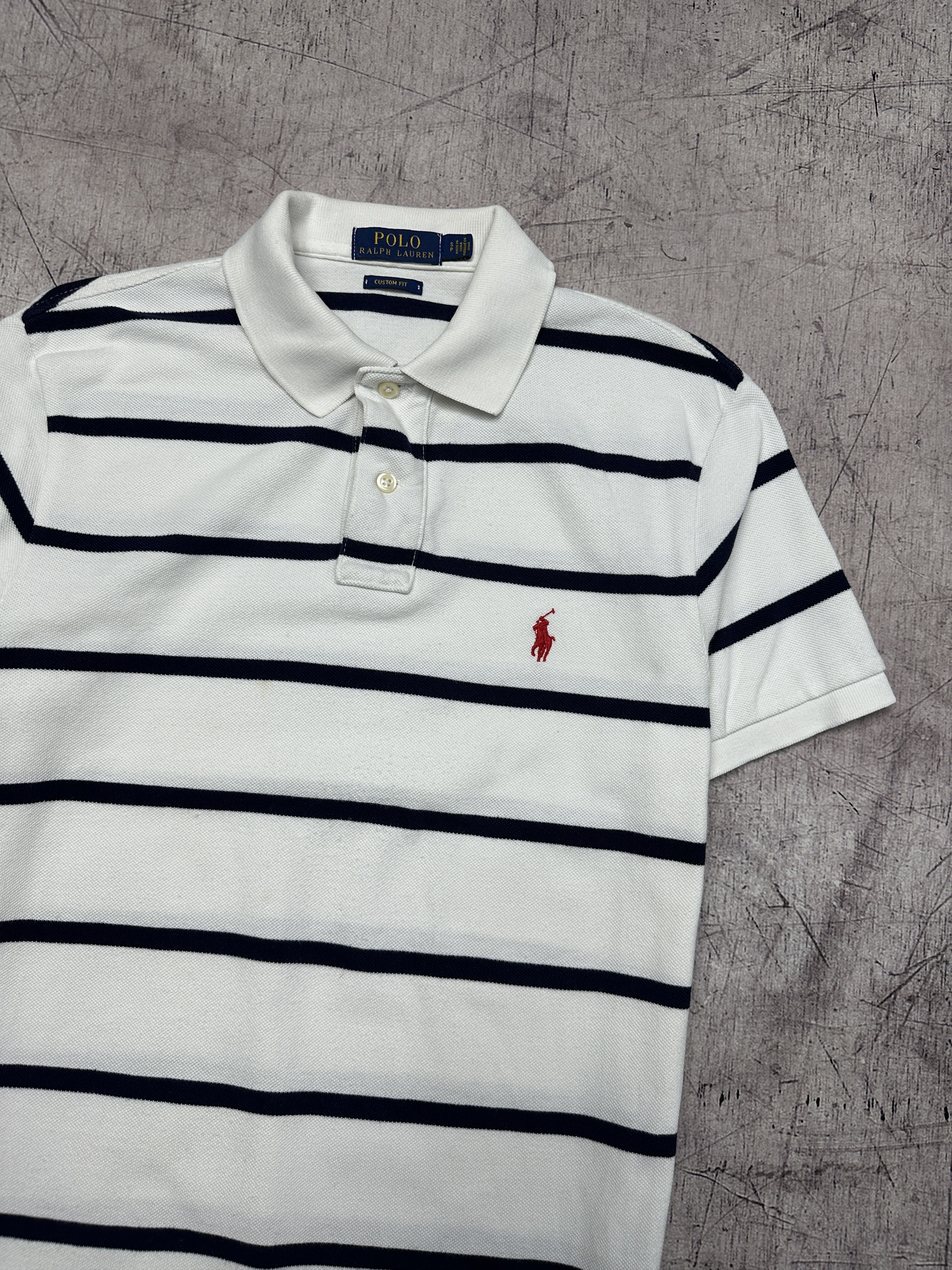 Polo Ralph Lauren Polo Ralph Lauren Vintage Mens Striped Polo Shirt Size US S / EU 44-46 / 1 - 2 Thumbnail