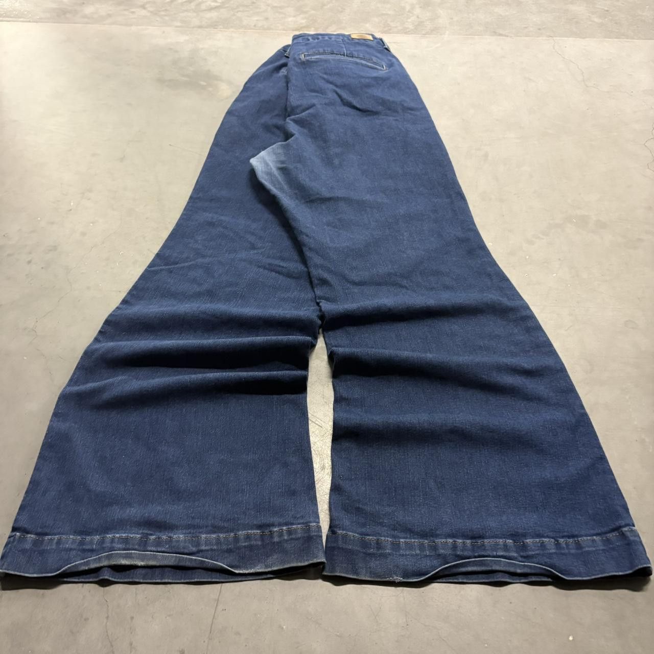 Vintage Crazy Vintage Y2K/2000s Baggy Flared Wideleg Sofia Vergara Dark Wash Denim Jeans! Size US 38 / EU 54 - 4 Thumbnail