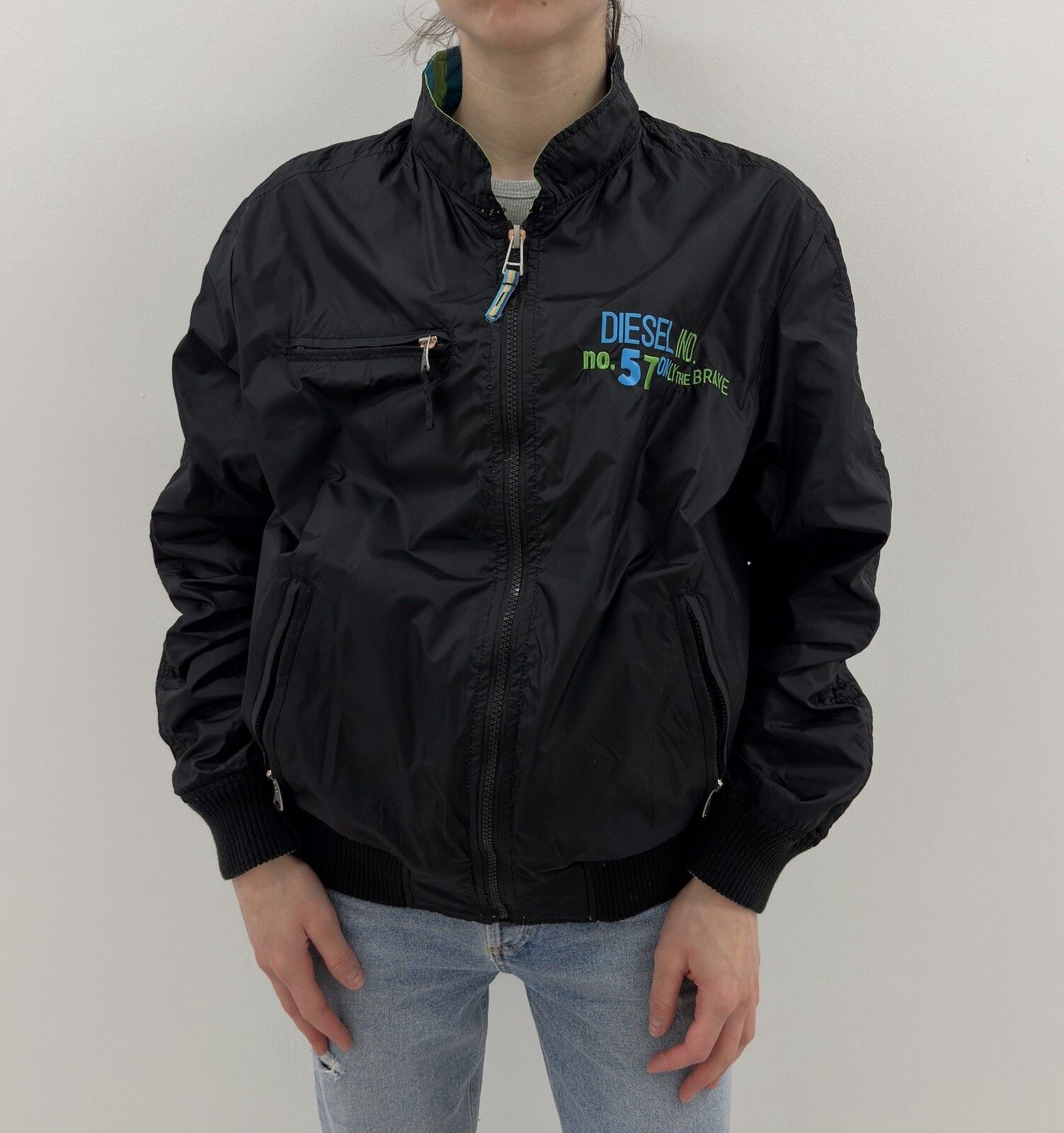 Diesel Vintage Diesel Women Reversible Bomber Jacket Only The Brave Size XXL / US 16-18 / IT 52-54 - 1 Thumbnail