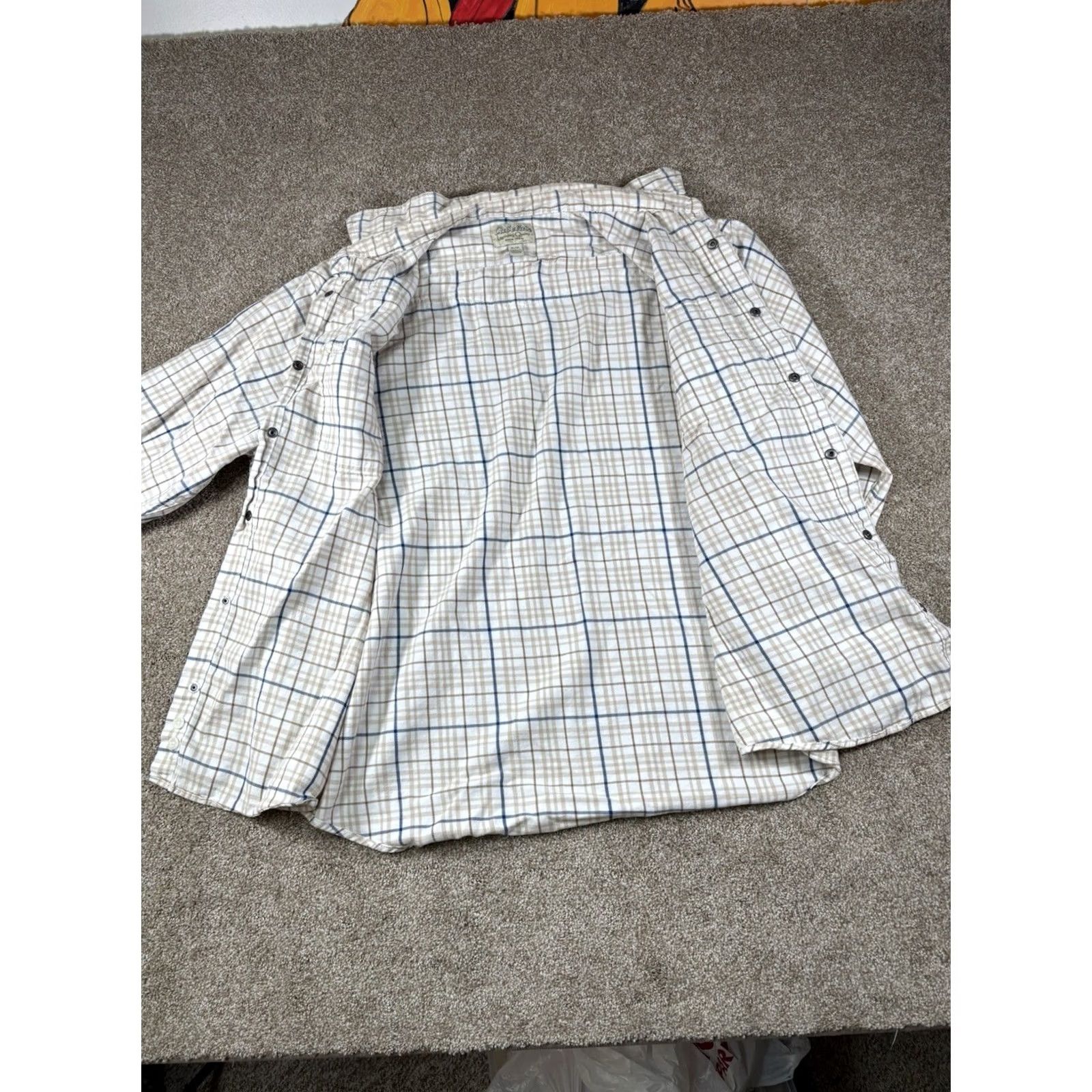 Vintage VINTAGE Cabela's Flannel Shirt Plaid Western Pearl Snap White 100% Cotton Men’s XL Shirt Mens XL Size US XL / EU 56 / 4 - 7 Thumbnail
