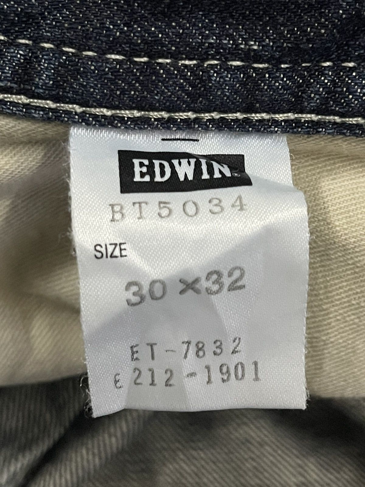 Edwin Vintage Edwin 503 Blue Trip Faded Wash Buckle Carpenter Size US 32 / EU 48 - 7 Thumbnail