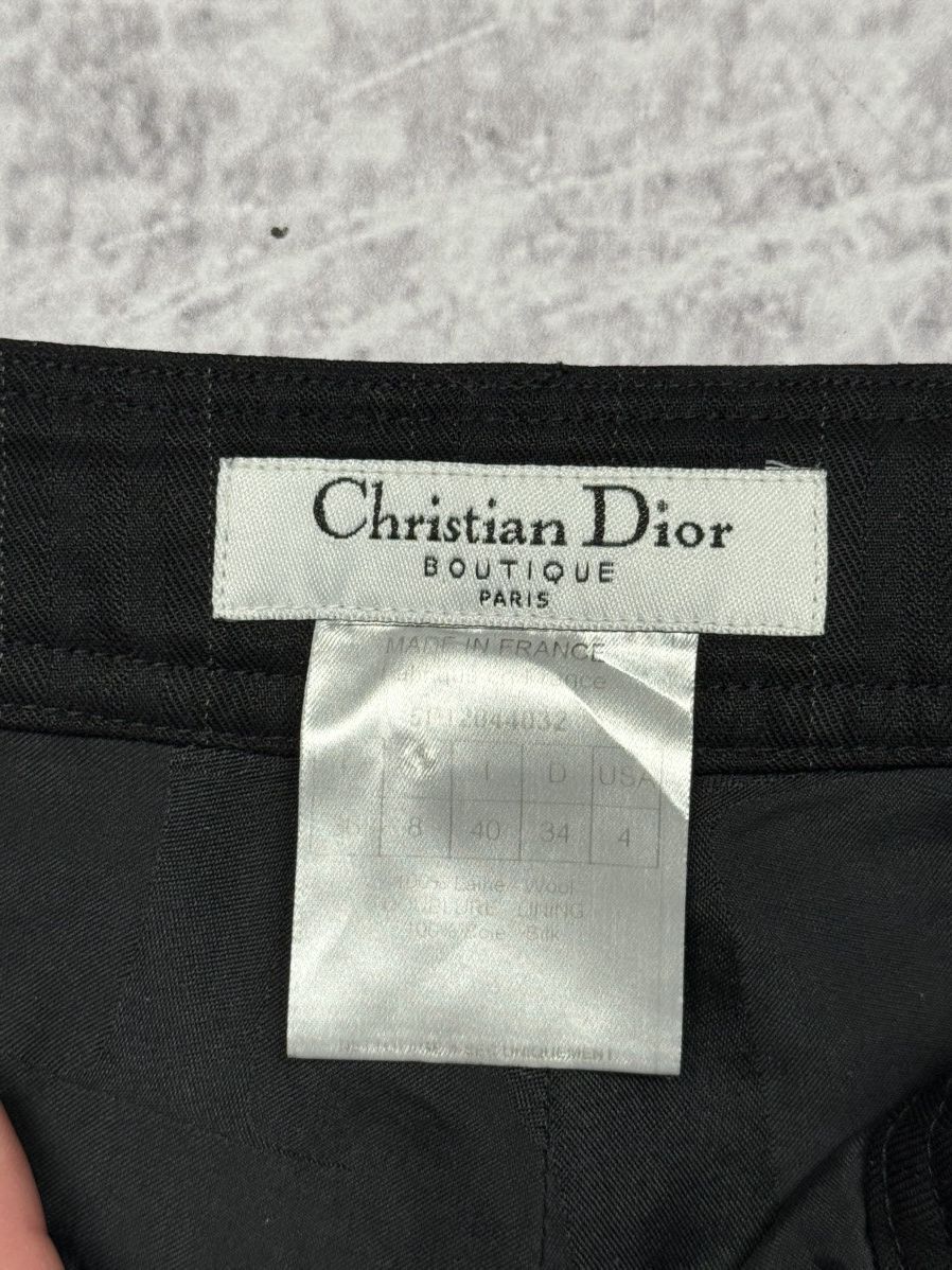 Christian Dior Monsieur Vintage black Christian Dior Boutique silk wool trousers 90s Size 27" / US 4 / IT 40 - 9 Thumbnail