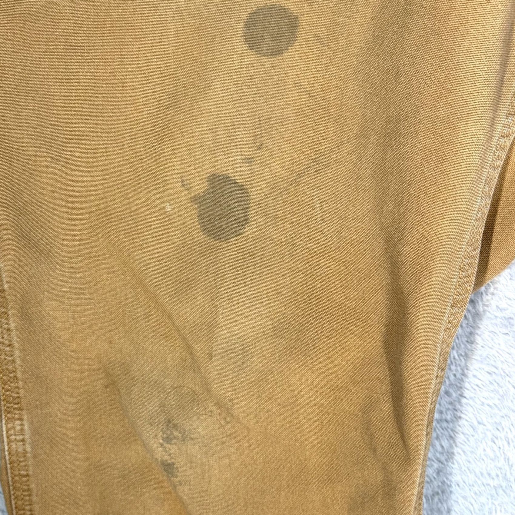 Carhartt Carhartt Pants Mens 38x30 Brown Workwear Dungaree Fit Distressed Canvas Cargo Pocket Logo Men Regular Straight Zip 383-33 Size US 38 / EU 54 - 3 Thumbnail