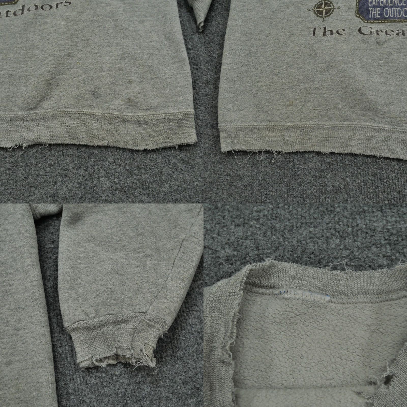 Vintage VINTAGE Mountain Climbing Sweatshirt Adult Large Grey 90s Distressed Logo Pullover Unisex Mens Womens Size US L / EU 52-54 / 3 - 8 Thumbnail