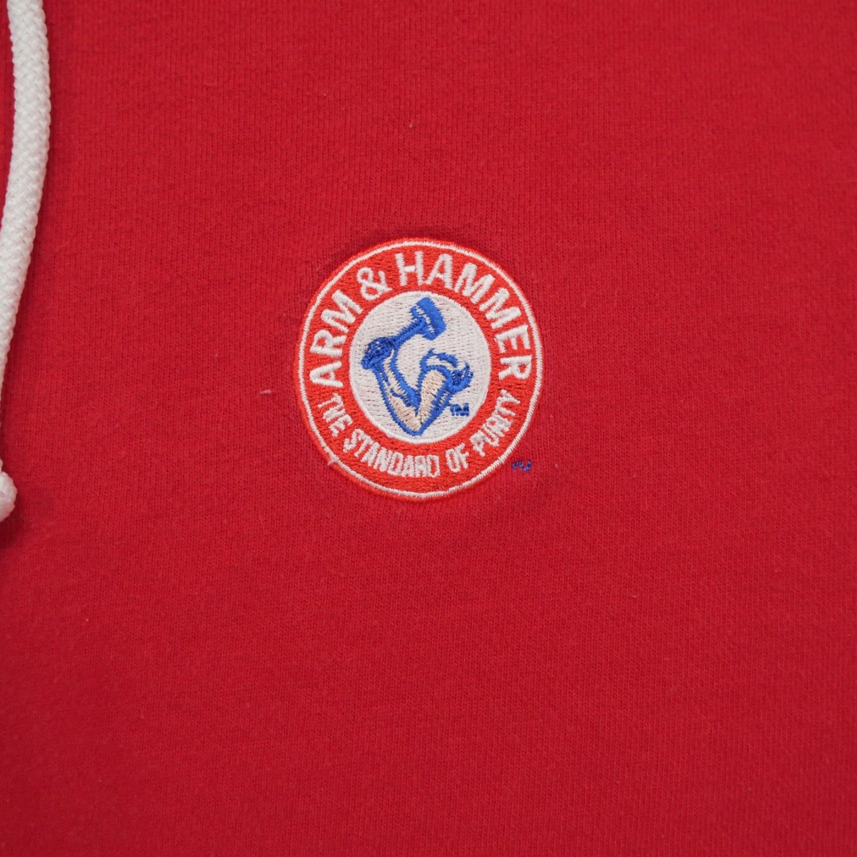 American Apparel Arm & Hammer Hoodie Mens Adult XL Red Full Zip Embroidery Hooded Full Zip Size US XL / EU 56 / 4 - 2 Thumbnail