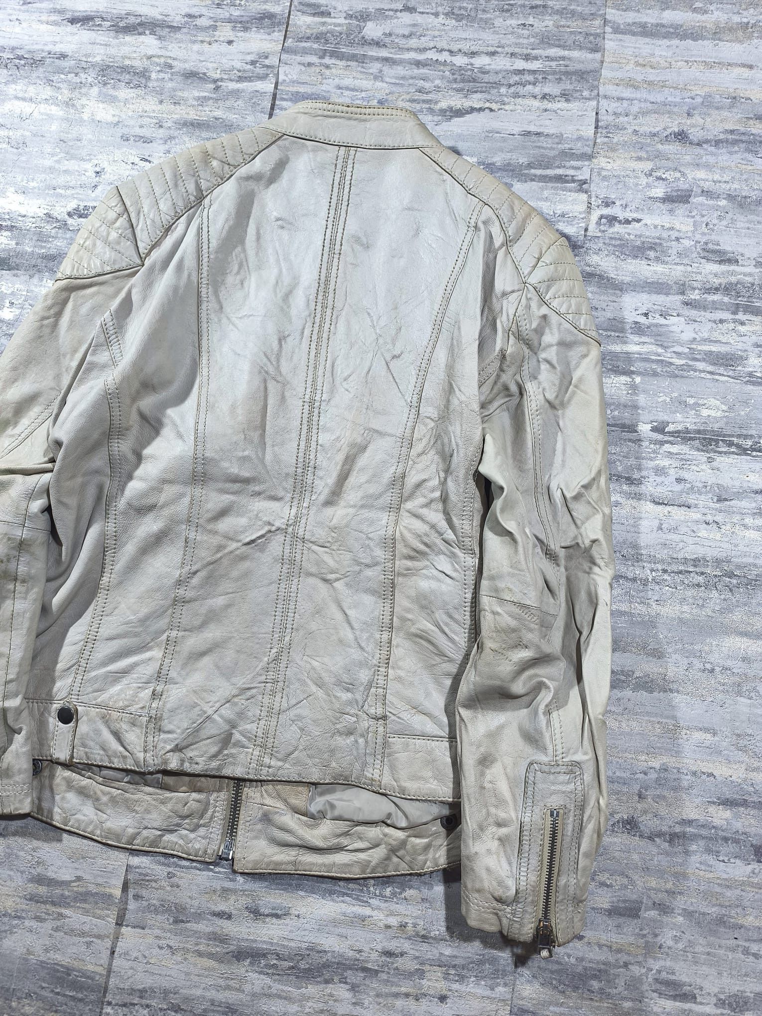 Leather vtg distressed leather moto biker girl jacket avantgarde Size M / US 6-8 / IT 42-44 - 7 Thumbnail