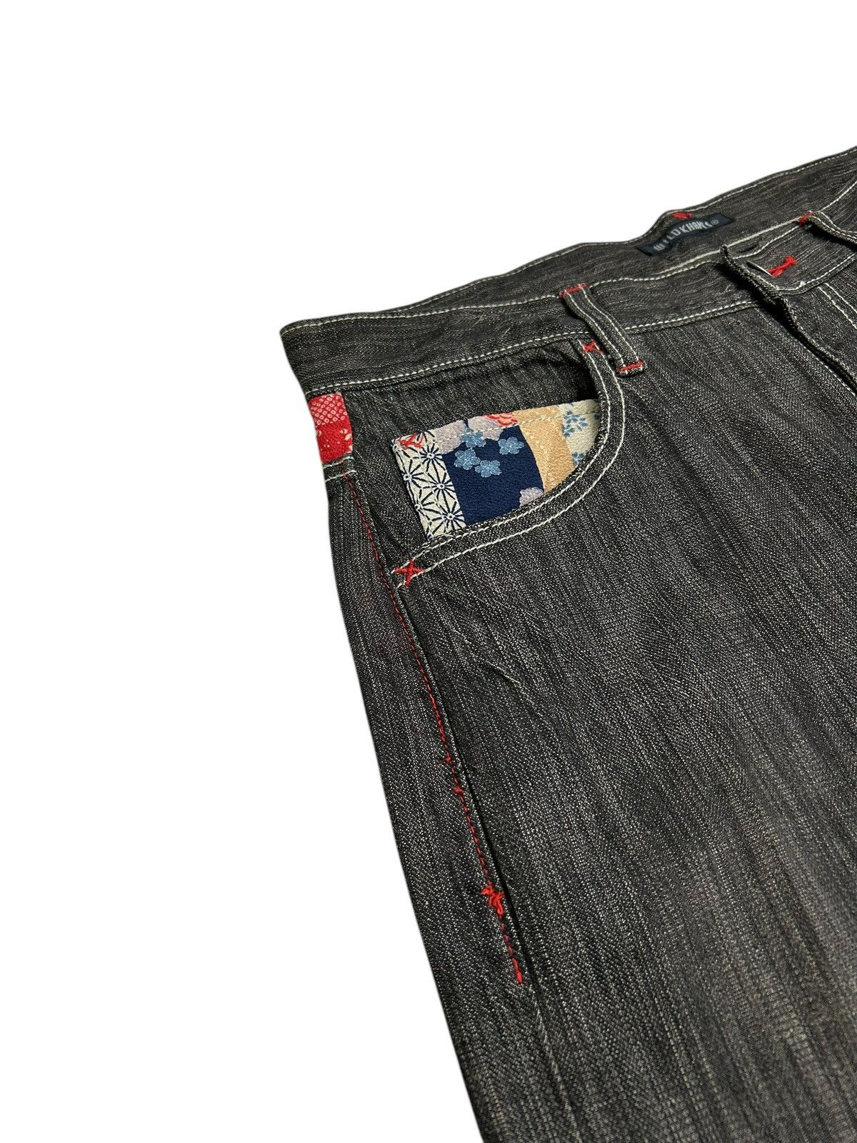 20471120 Wild Khakis Japanese Denim Karakuri Pocket Backside Sakura Size US 33 - 7 Thumbnail