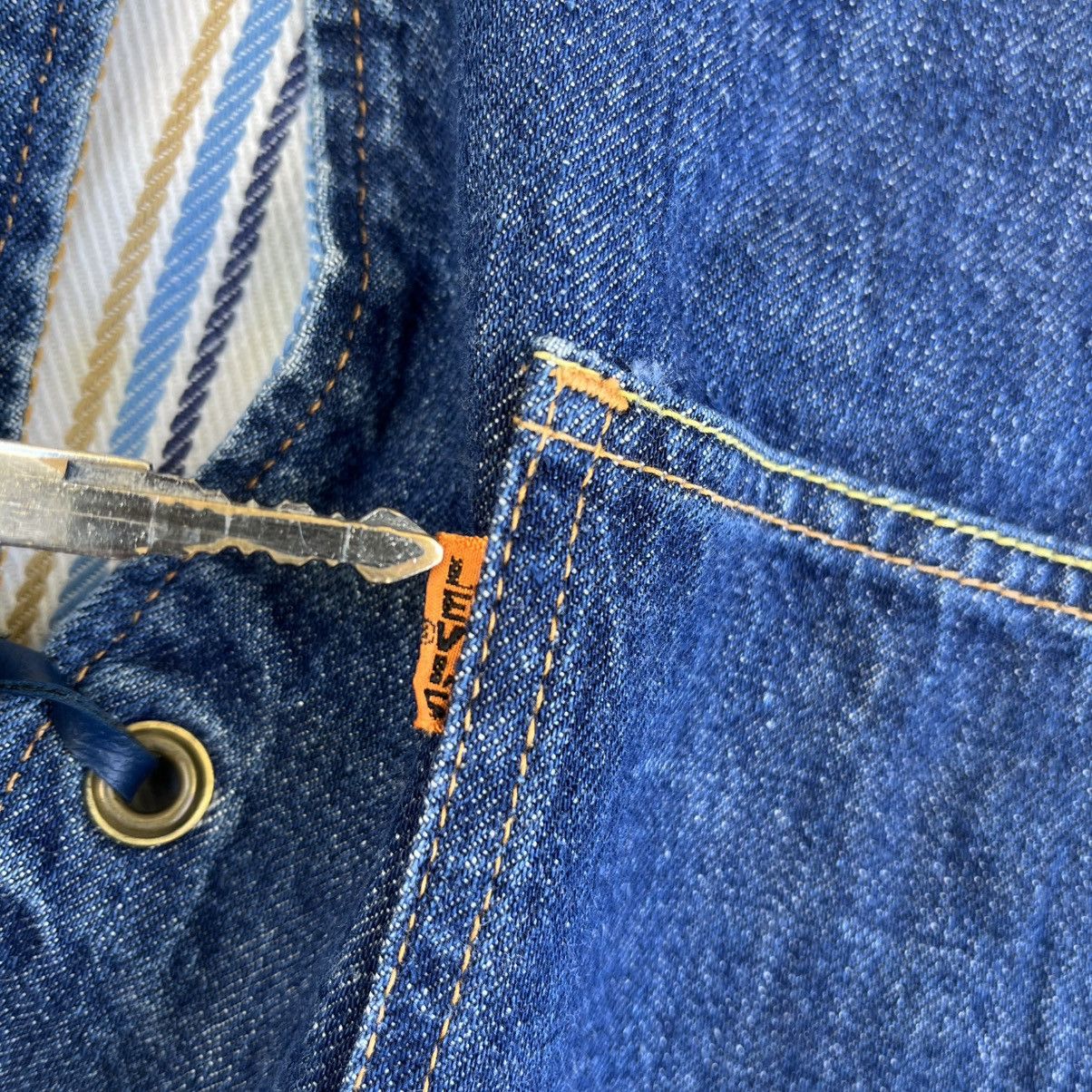 Levi's Vintage Levi’s Big E Orange Tab Reversible Denim Vest Size US S / EU 44-46 / 1 - 5 Thumbnail