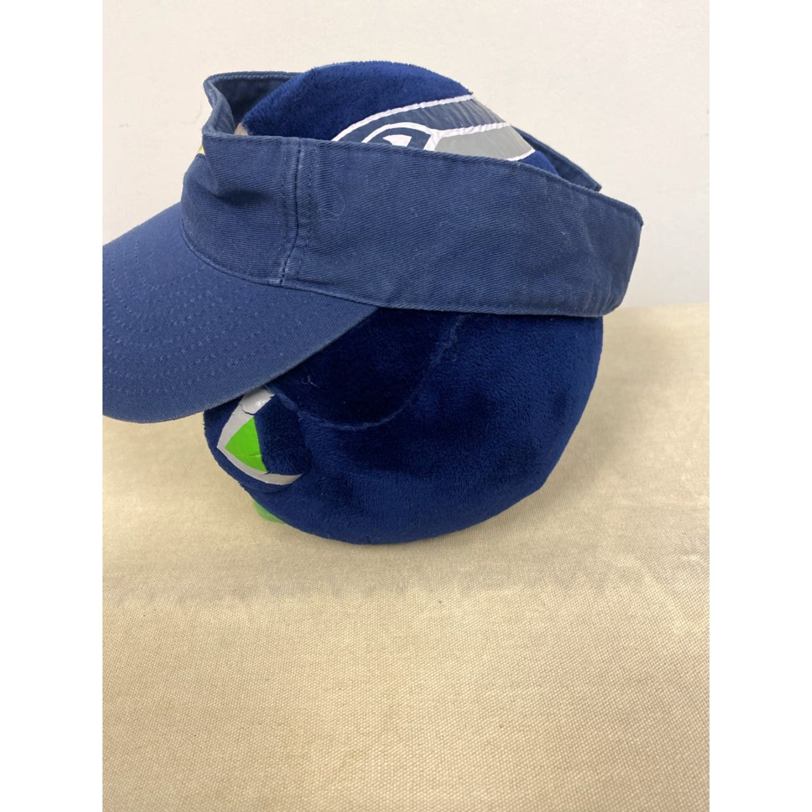 Nike VINTAGE Nike Visor Hat Cap Unisex Adults One Size Navy Blue Adjustable Sports Style Size ONE SIZE - 2 Thumbnail