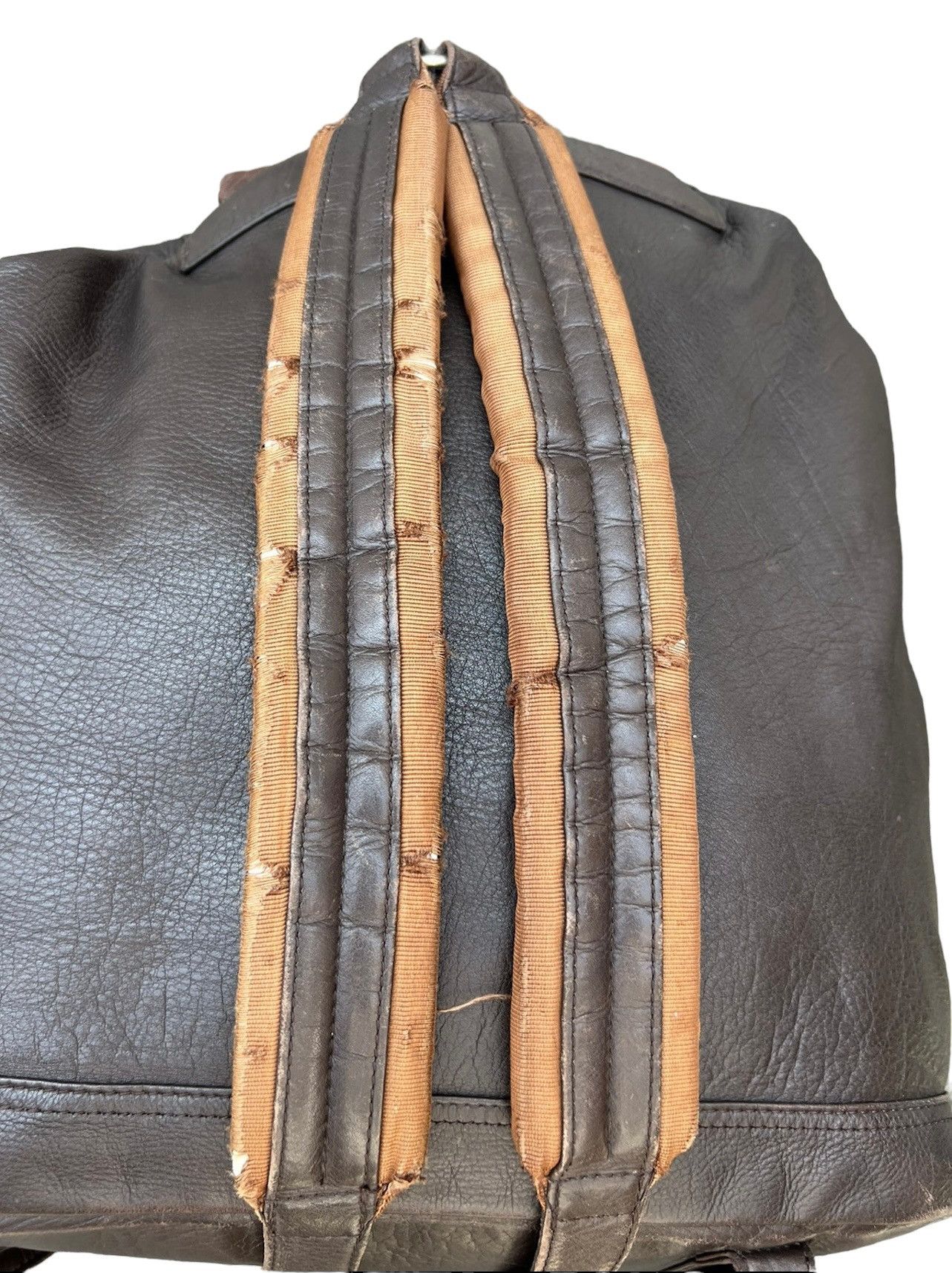 Leather Vintage Porter Tokyo Distressed Patina Leather Backpack Bag Size ONE SIZE - 14 Thumbnail