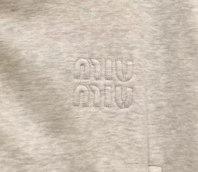 Miu Miu Miu Miu Gray Classic Logo Zip Hoodie Size US S / EU 44-46 / 1 - 7 Thumbnail