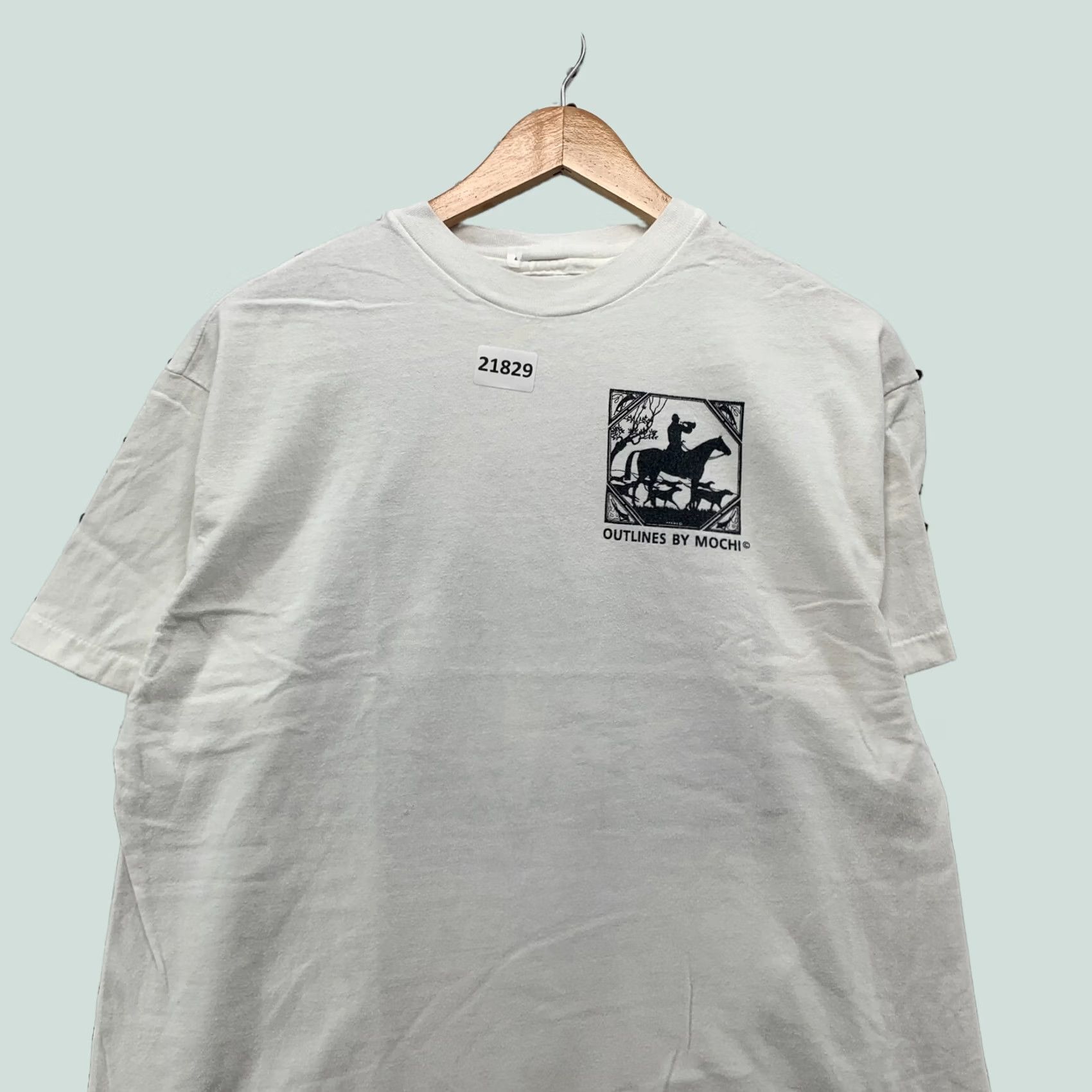 Vintage VINTAGE UGO Mochi Shirt White Single Stitch Artist TEE Adult Large 21x28.5 Size US L / EU 52-54 / 3 - 1 Thumbnail