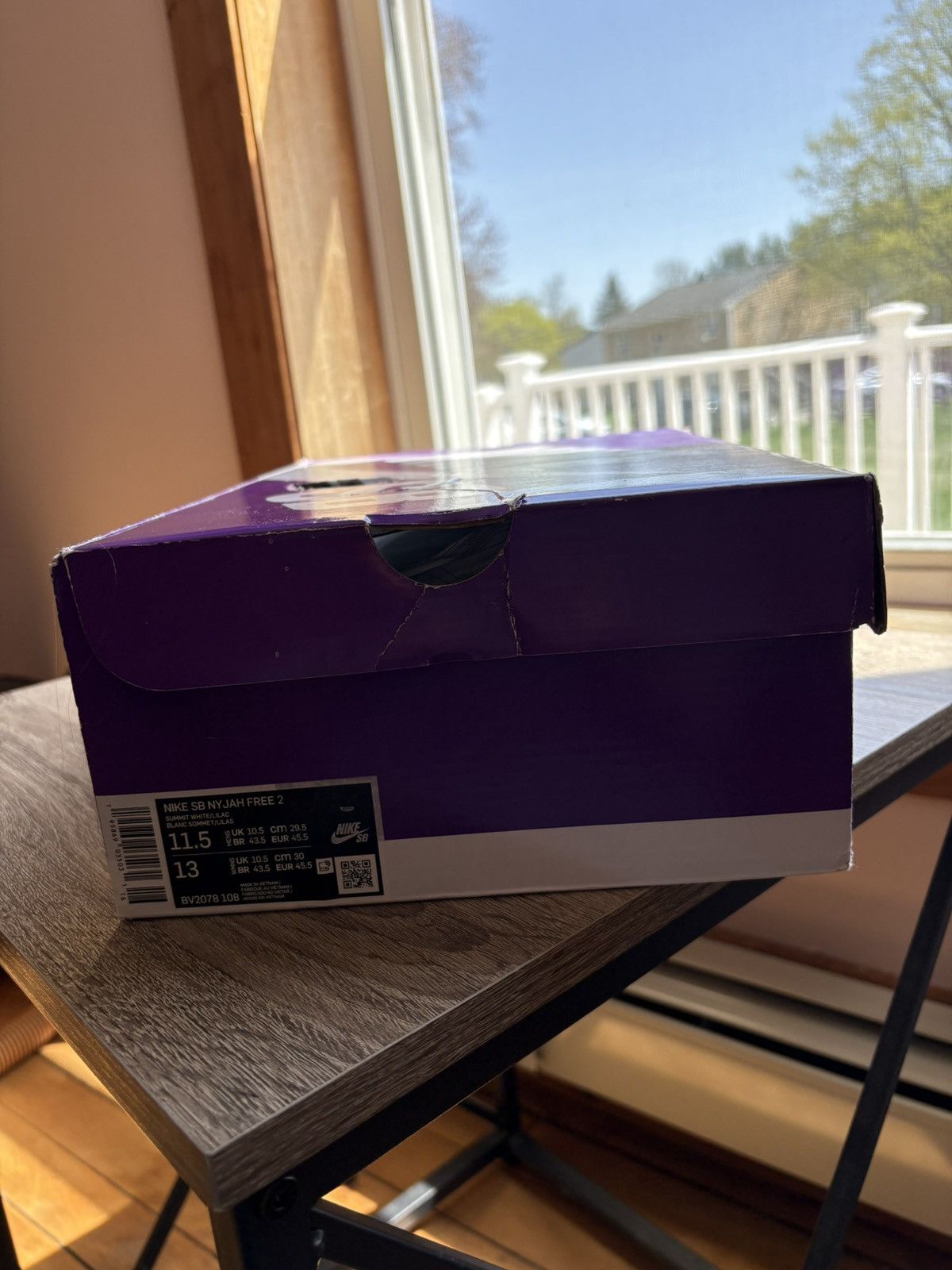 Nike Nike SB Nyjah Free 2 Summit White Lilac Size US 11.5 / EU 44-45 - 8 Thumbnail