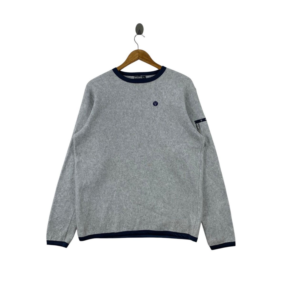 Vintage Vintage MOOKS Made In Usa Casualwear Small Logo Sweatshirt Size US L / EU 52-54 / 3 - 1 Thumbnail