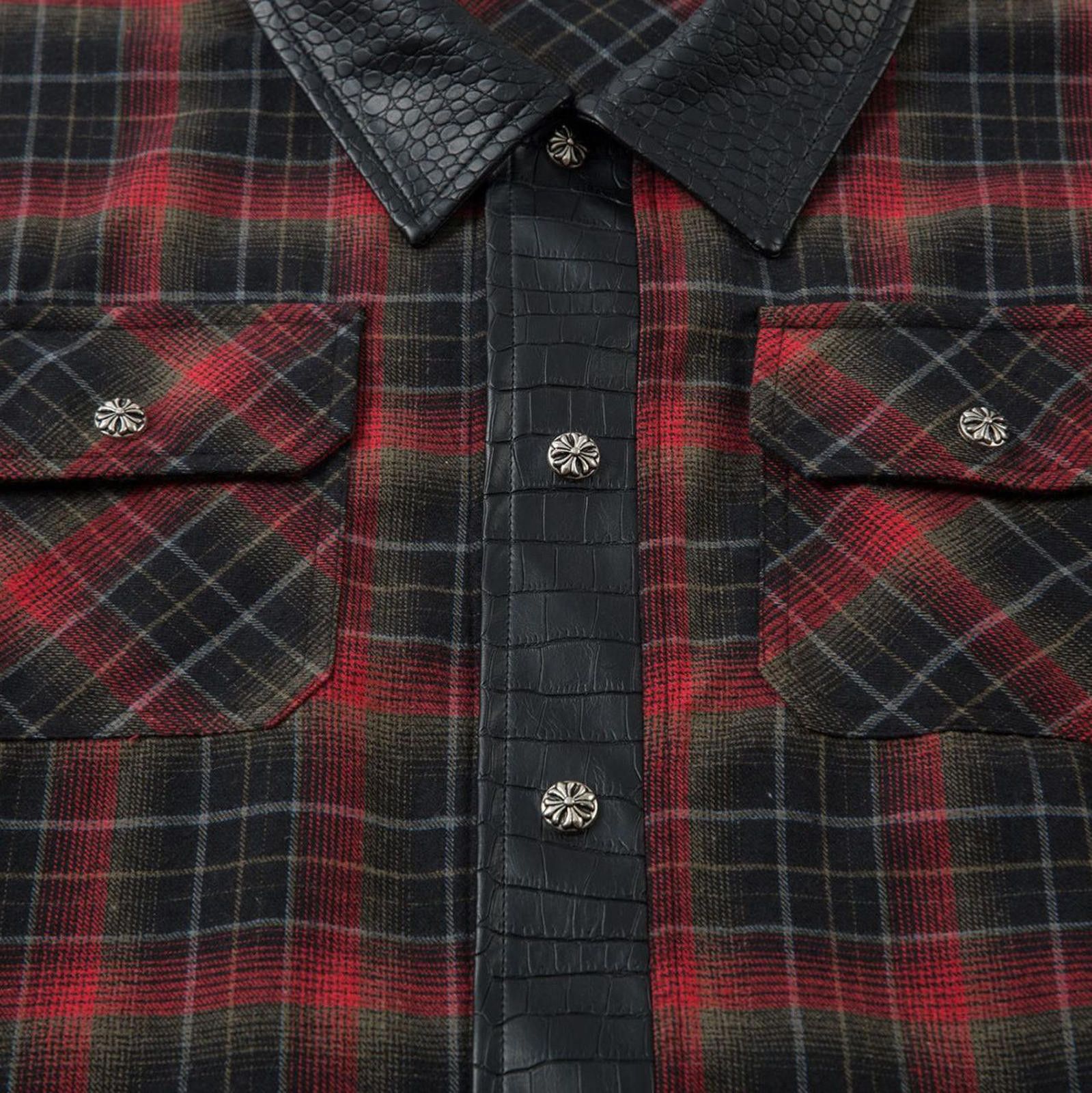 Other Plaid Contrast-Splice Long-Sleeve Shirt Size US M / EU 48-50 / 2 - 3 Thumbnail