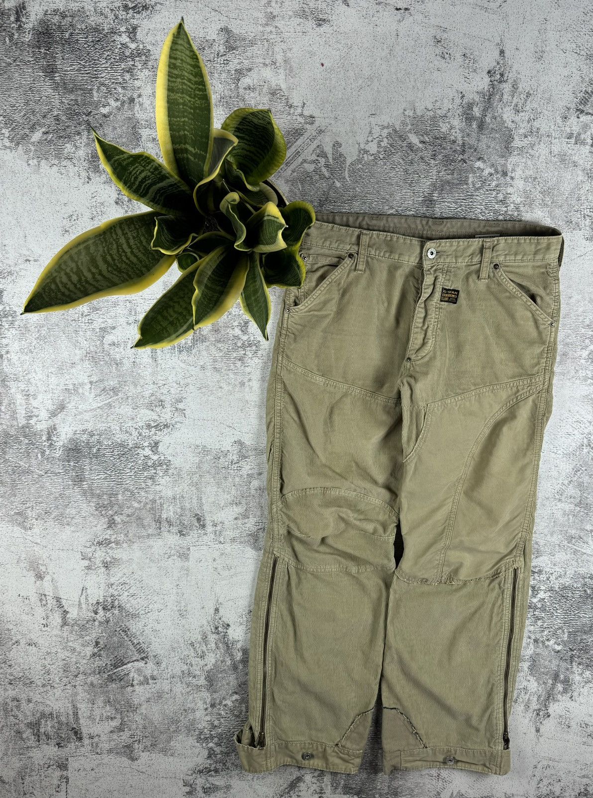 G-Star G-Star Denim Concept Elwood Velvet Y2K Pants Trousers Jeans Size US 33 - 1 Thumbnail