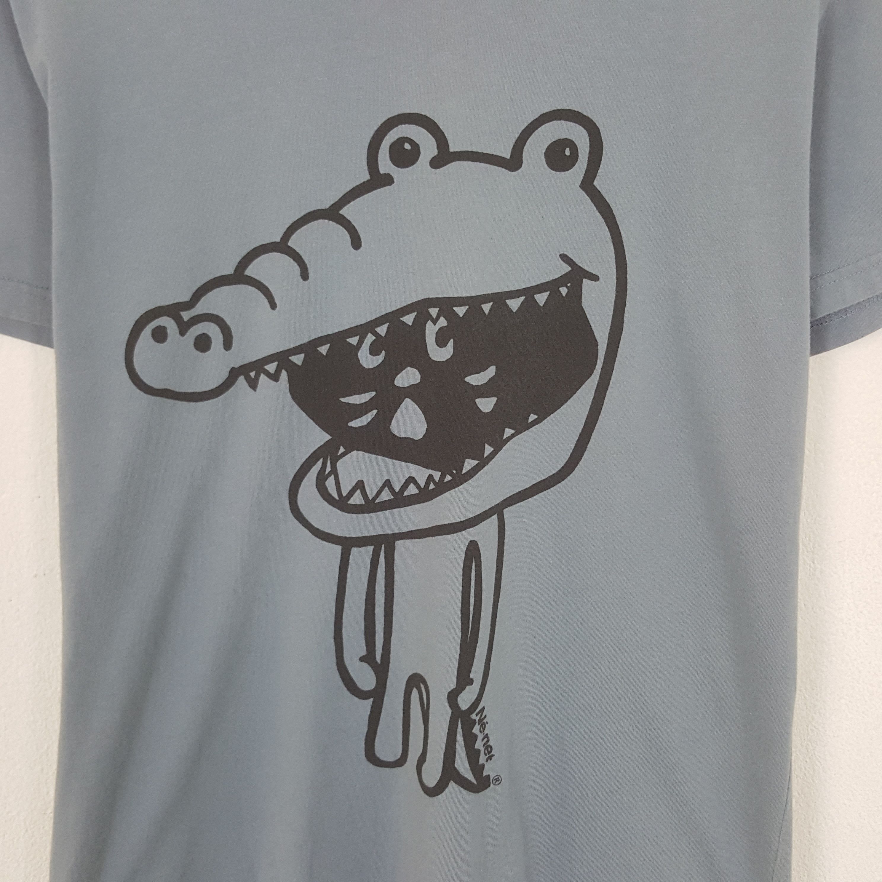 Ne-Net Vintage Ne-net by Issey Miyake Crocodile Tshirt Size US M / EU 48-50 / 2 - 2 Thumbnail