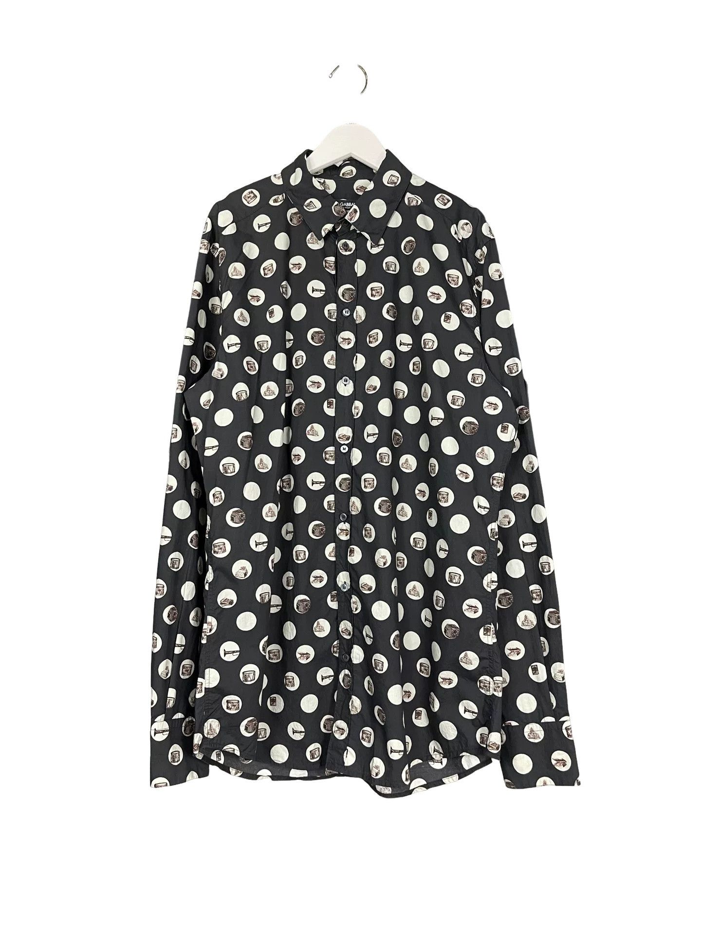 Dolce & Gabbana Dolce & Gabbana Printed Button Up Shirt Size L Size US L / EU 52-54 / 3 - 1 Thumbnail